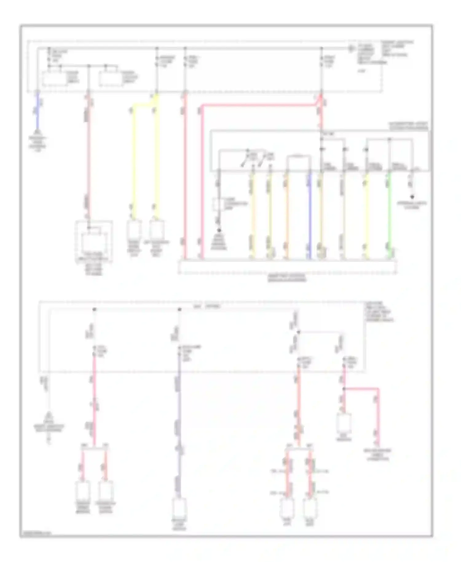Wiring diagram e/r fuse, relay box for Hyundai Elantra V facelift (2013-2016) (2 of 5)