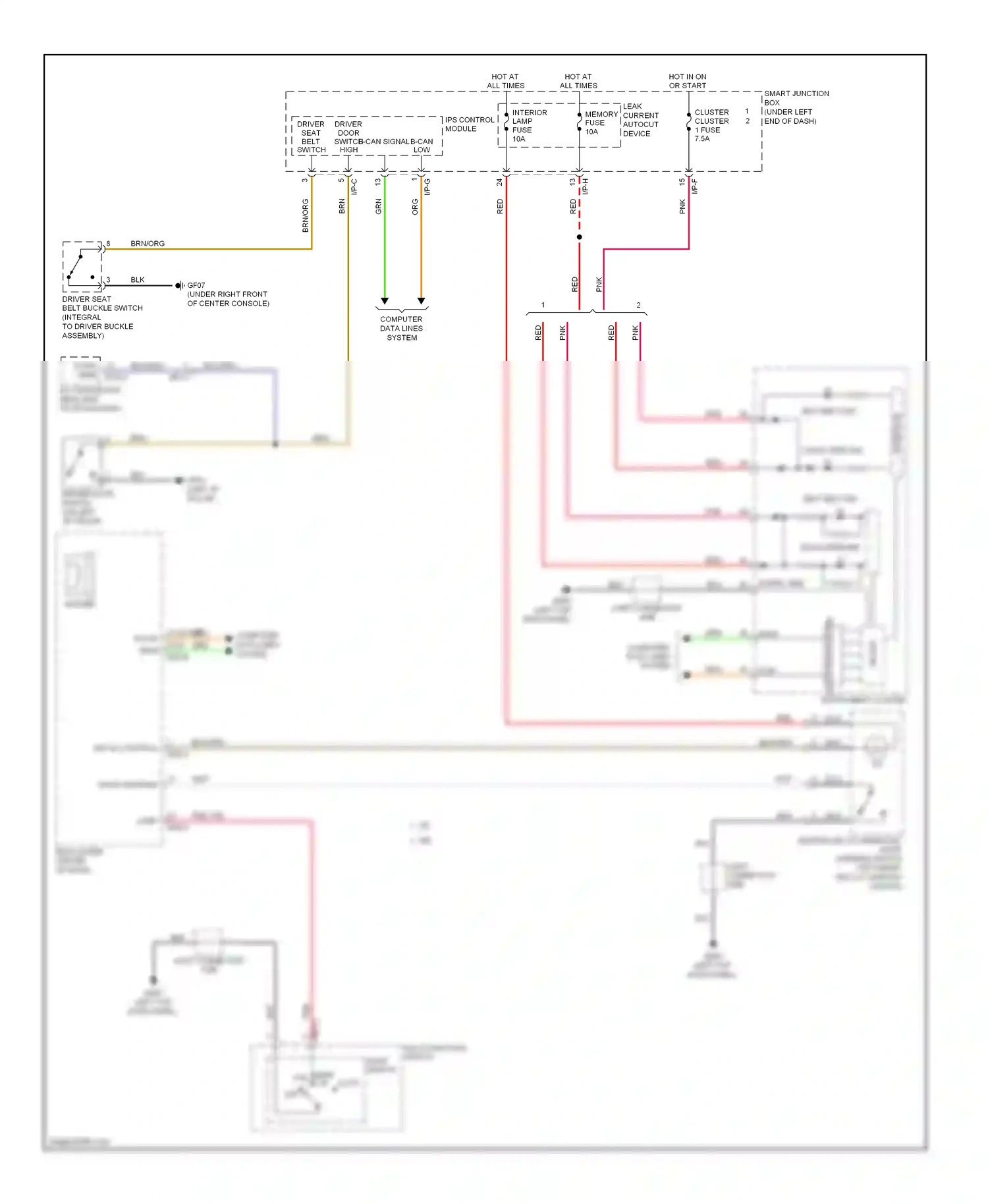 Wiring diagram head tail for Hyundai Elantra V facelift (2013-2016) (1 of 1)