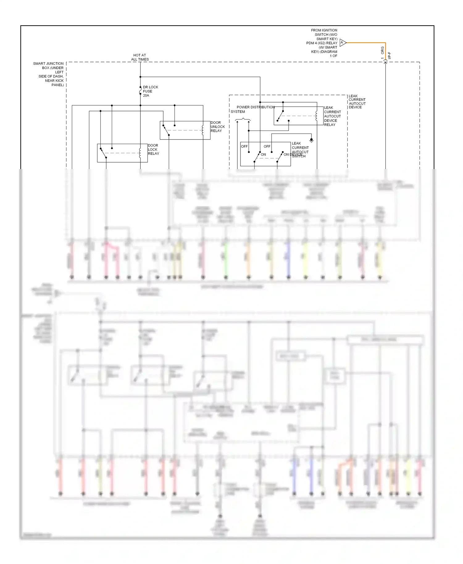 Wiring diagram headlights system for Hyundai Elantra V facelift (2013-2016) (3 of 3)