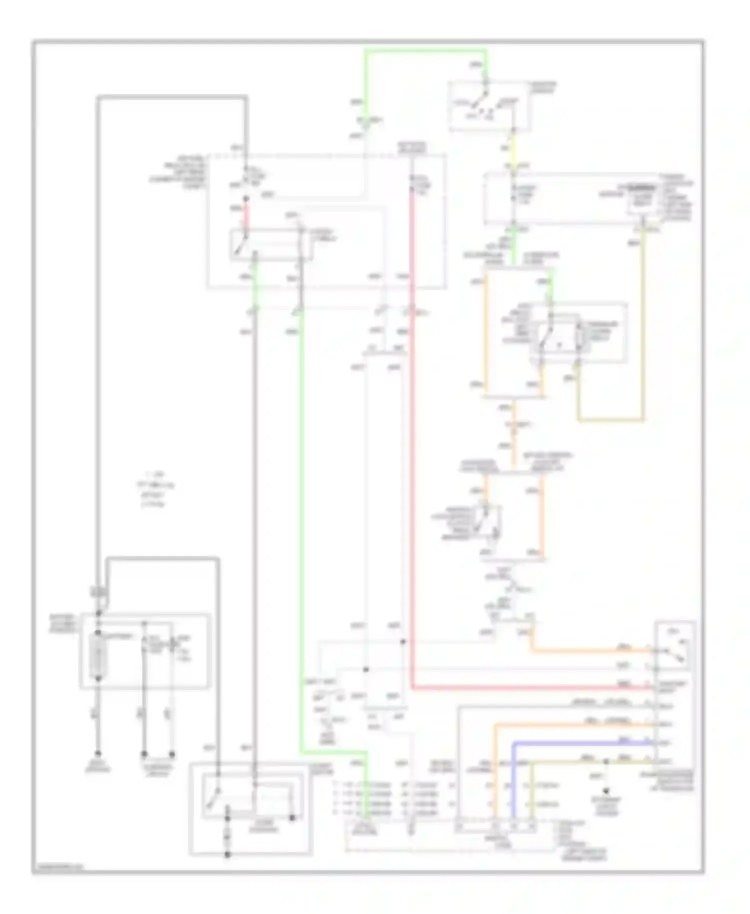 Wiring diagram ignition switch for Hyundai Elantra V facelift (2013-2016) (2 of 2)