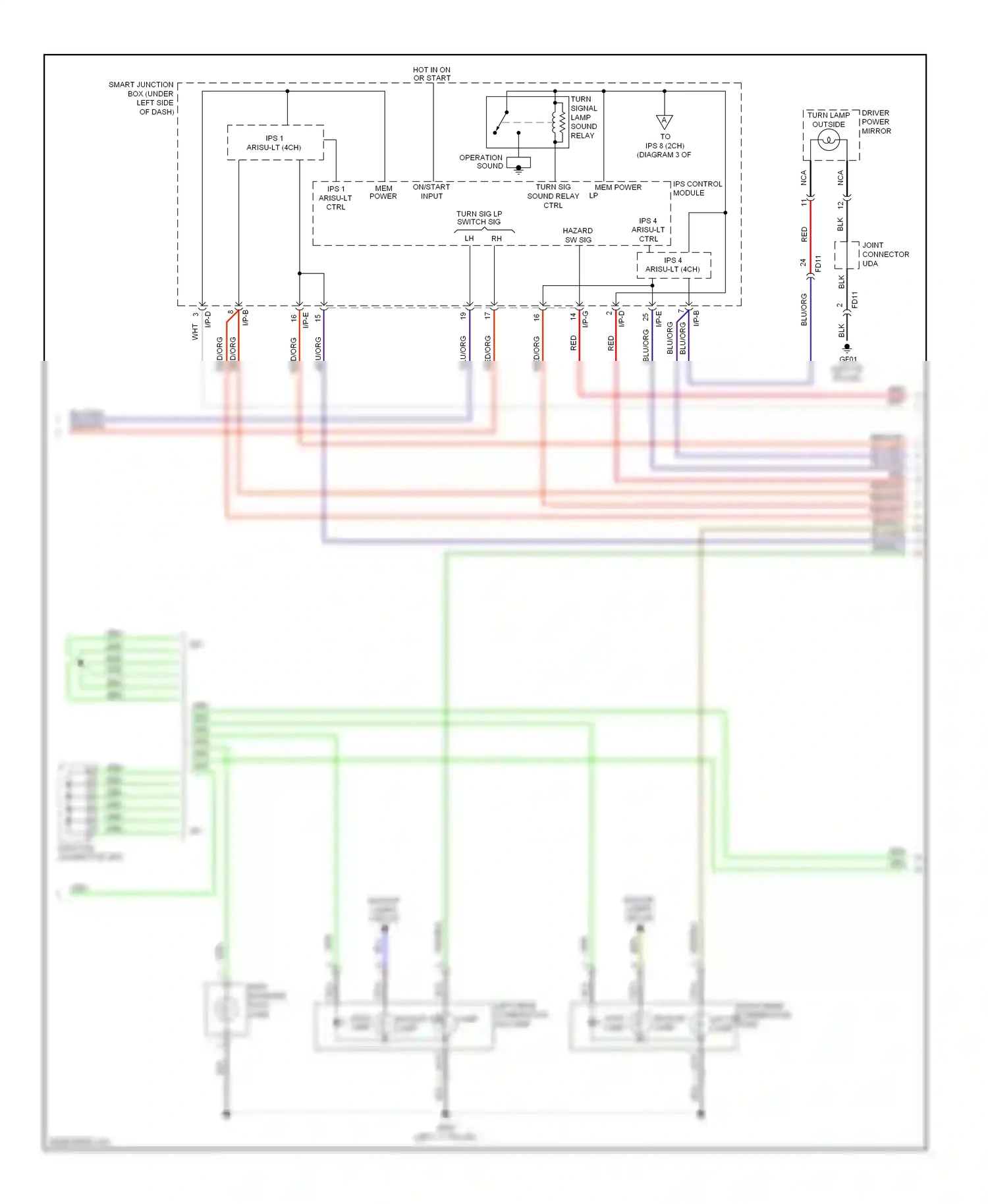Wiring diagram ips 4 for Hyundai Elantra V facelift (2013-2016) (1 of 1)