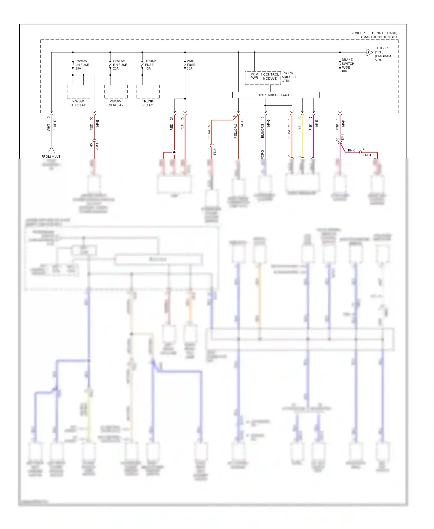 Wiring diagram ips 7 for Hyundai Elantra V facelift (2013-2016) (1 of 1)