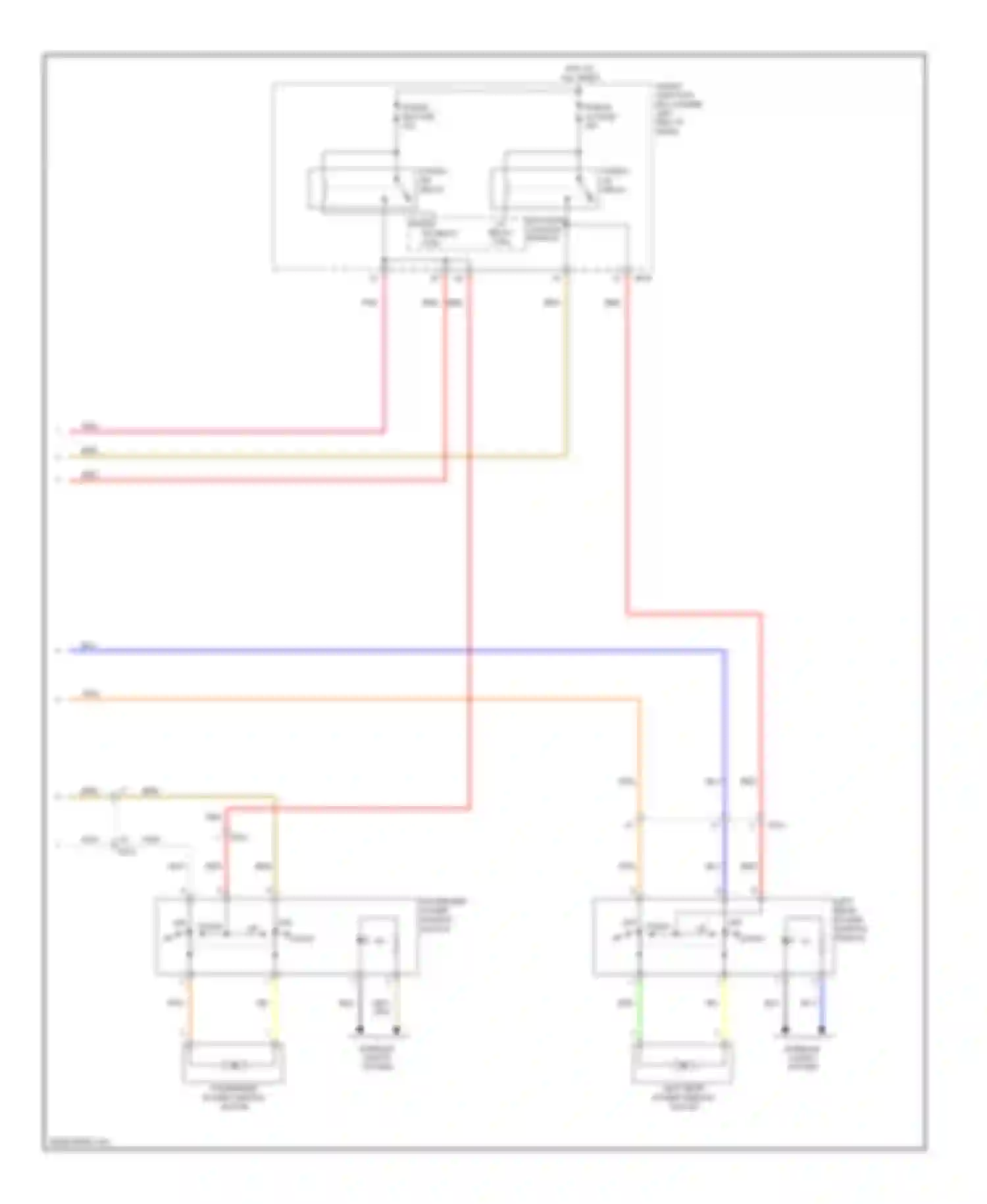 Wiring diagram ips p/wdw lh control relay module ctrl for Hyundai Elantra V facelift (2013-2016) (1 of 1)