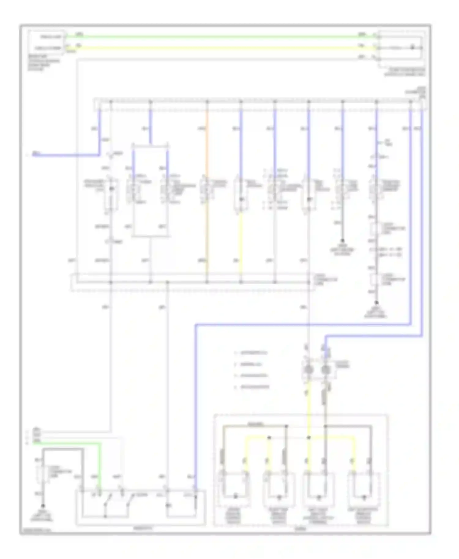Wiring diagram left audio remote control switch steering wheel for Hyundai Elantra V facelift (2013-2016) (1 of 1)
