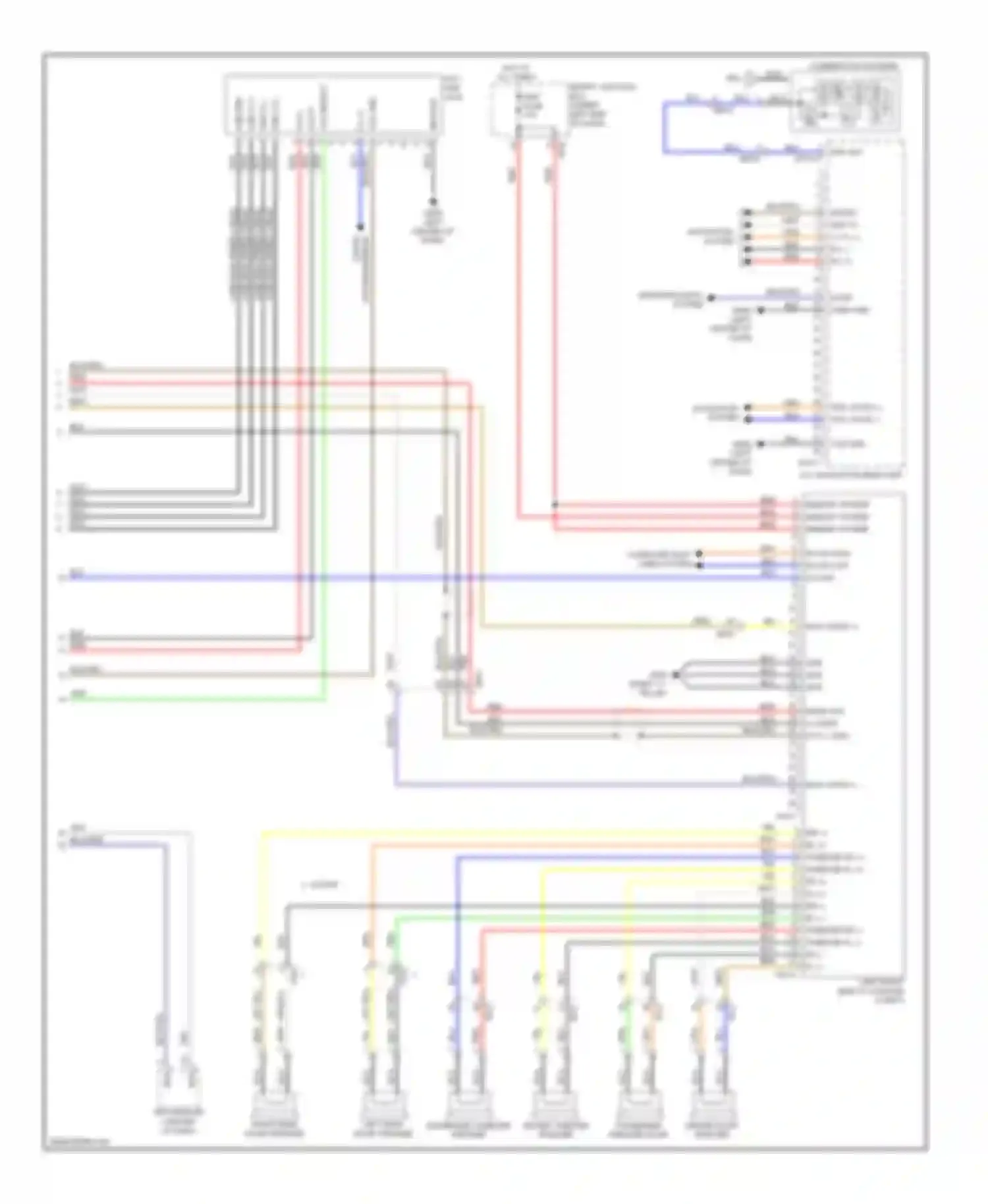 Wiring diagram m-can high m-can low acc/on in for Hyundai Elantra V facelift (2013-2016) (1 of 3)