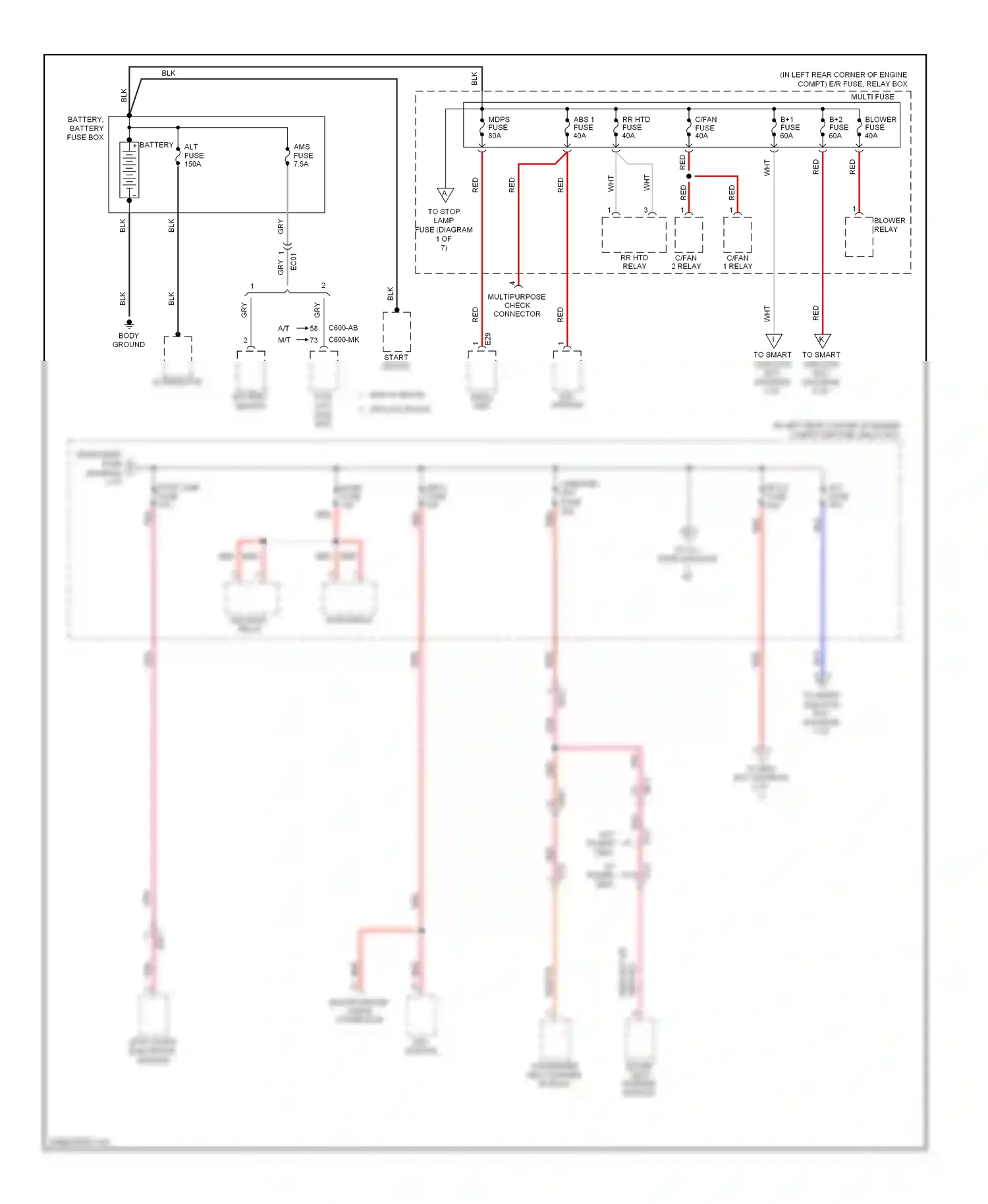Hyundai Elantra V facelift (2013-2016) mdps unit wiring diagram  (4 of 4)