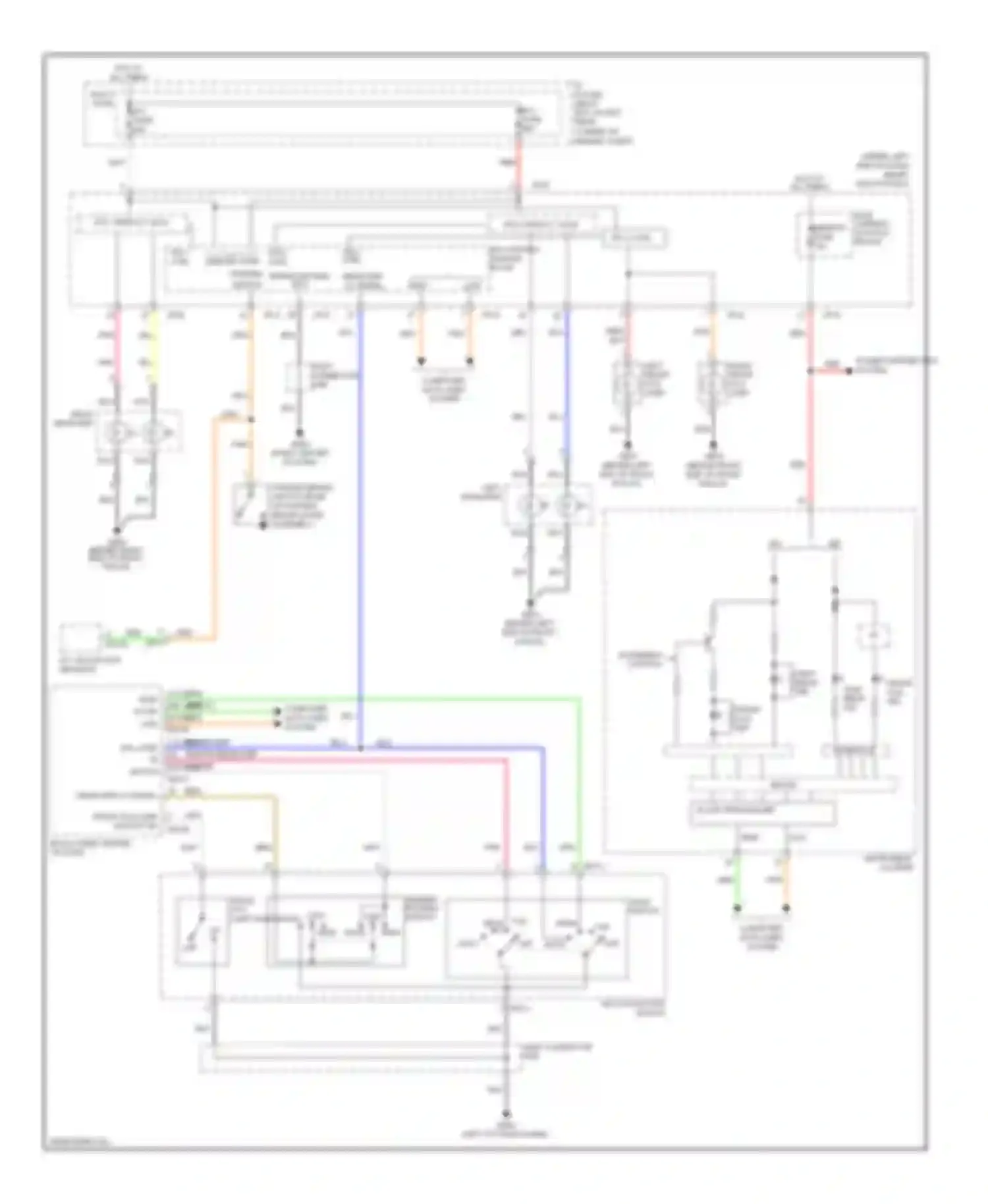 Wiring diagram multi- function switch for Hyundai Elantra V facelift (2013-2016) (3 of 7)