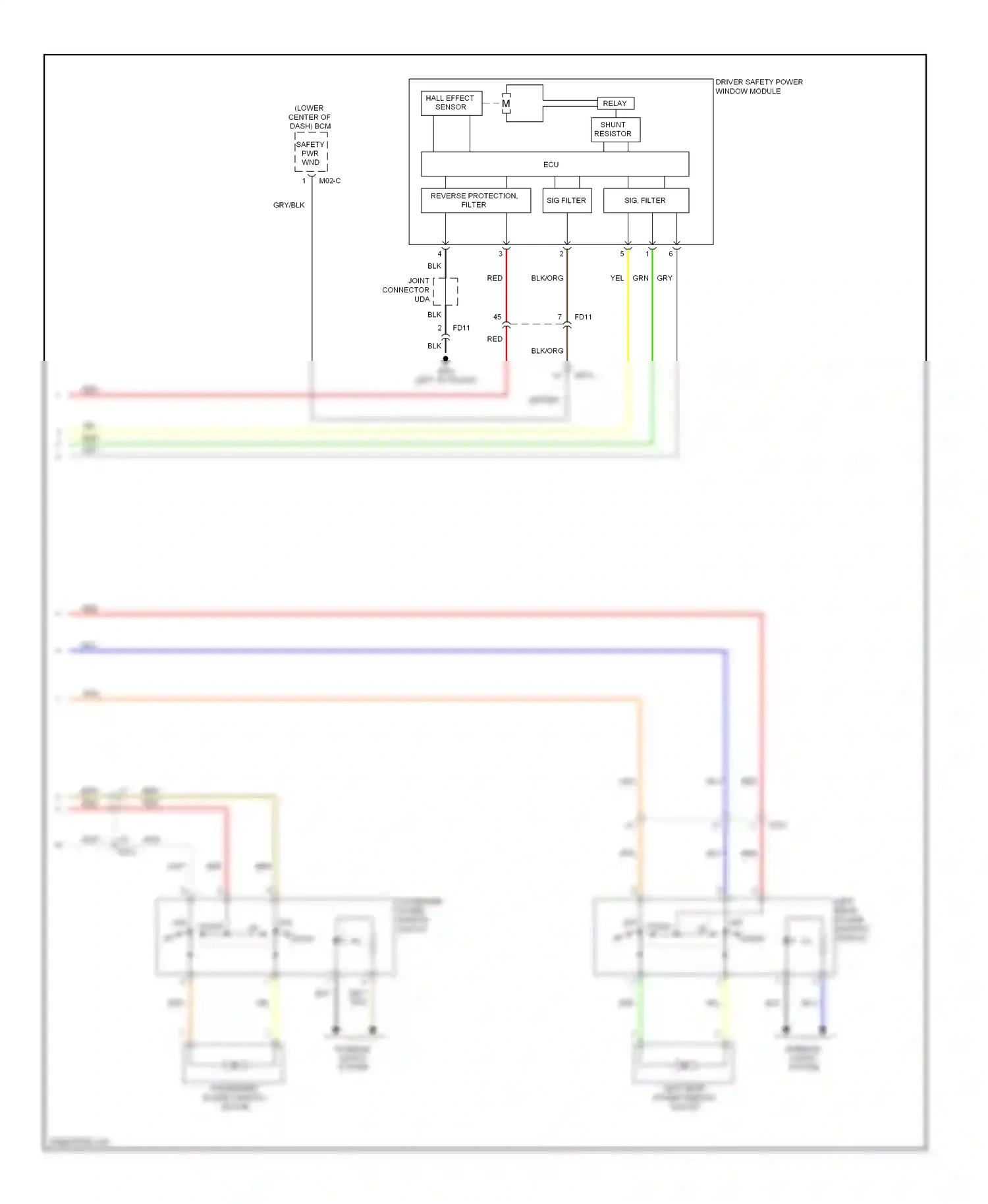 Wiring diagram off down up for Hyundai Elantra V facelift (2013-2016) (2 of 10)