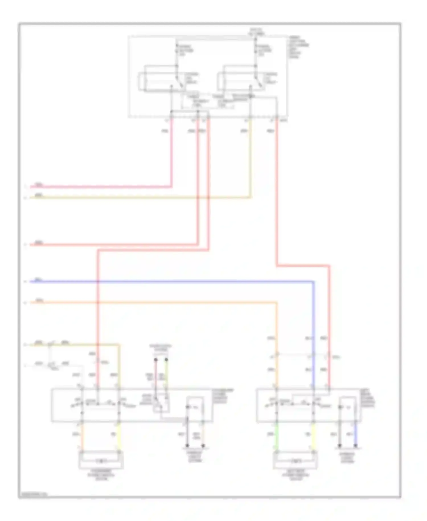 Wiring diagram passenger power window switch for Hyundai Elantra V facelift (2013-2016) (5 of 7)