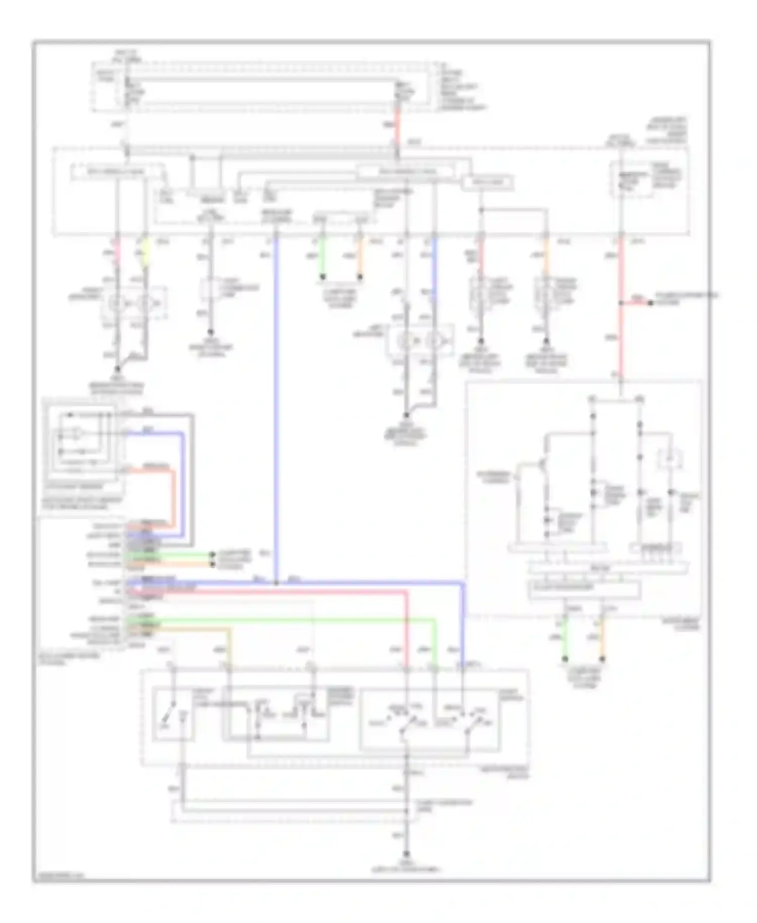 Wiring diagram power distribution system for Hyundai Elantra V facelift (2013-2016) (1 of 14)