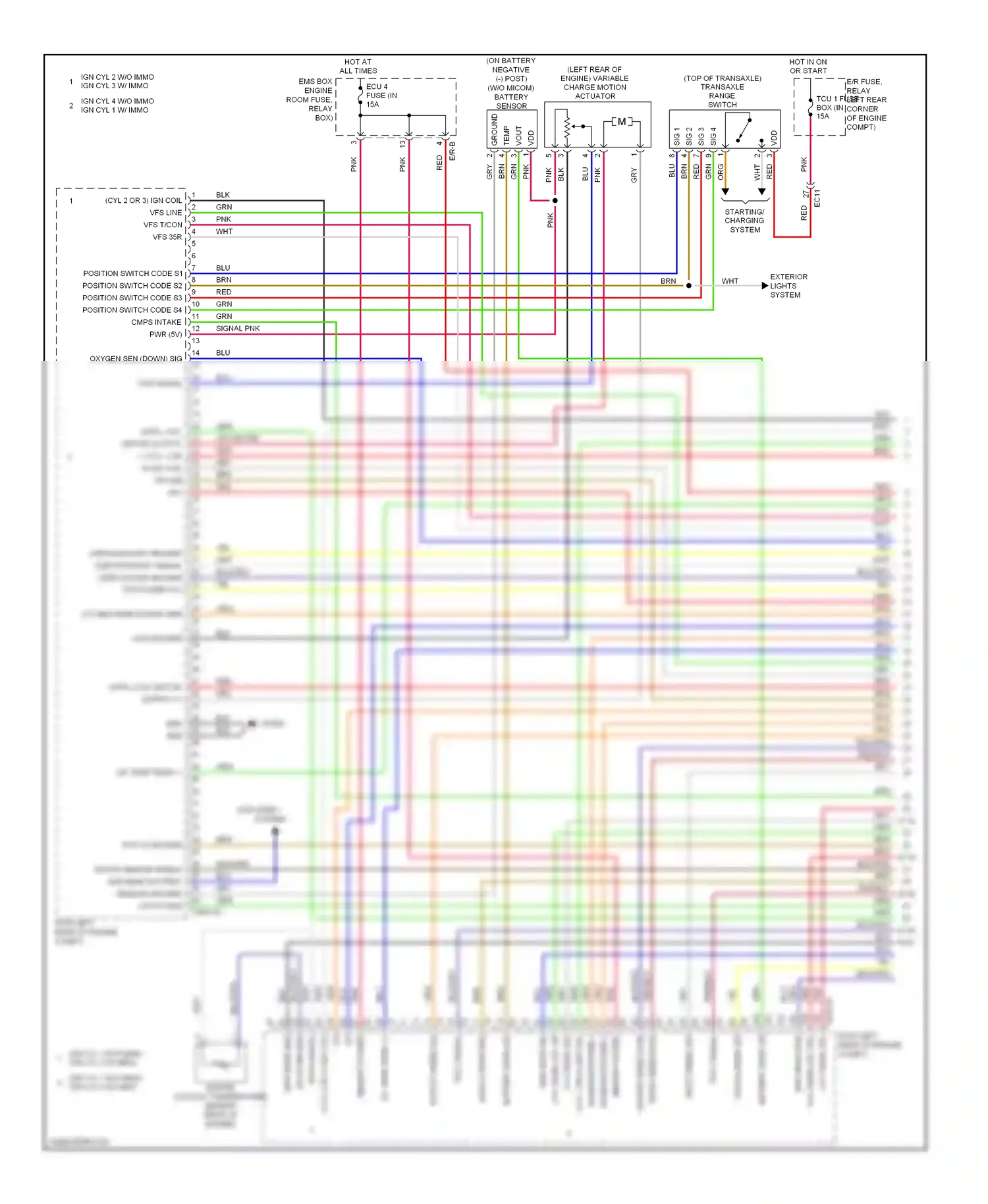 Wiring diagram starting/ charging system for Hyundai Elantra V facelift (2013-2016) (7 of 12)