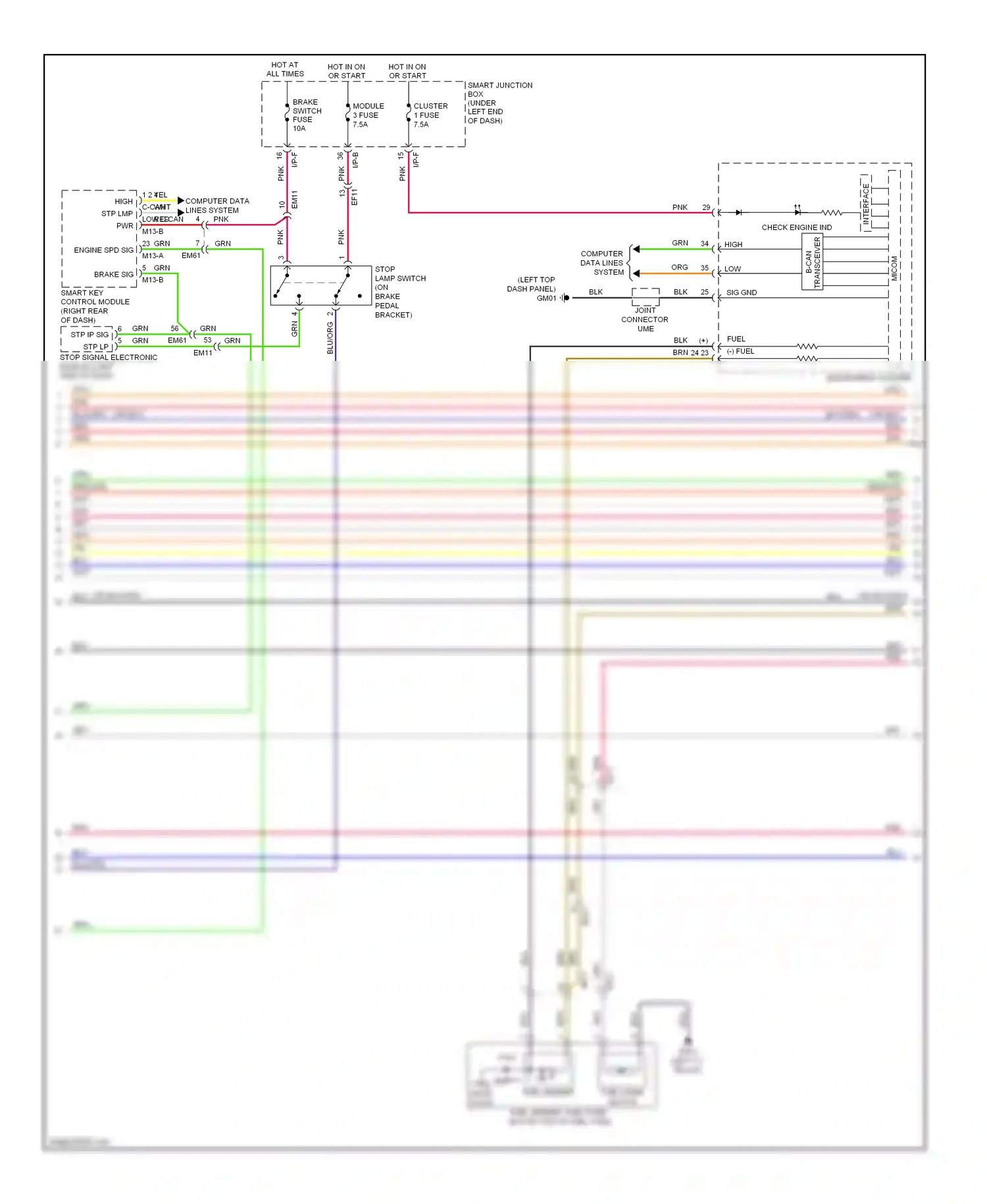 Wiring diagram transceiver b-can for Hyundai Elantra V facelift (2013-2016) (8 of 8)