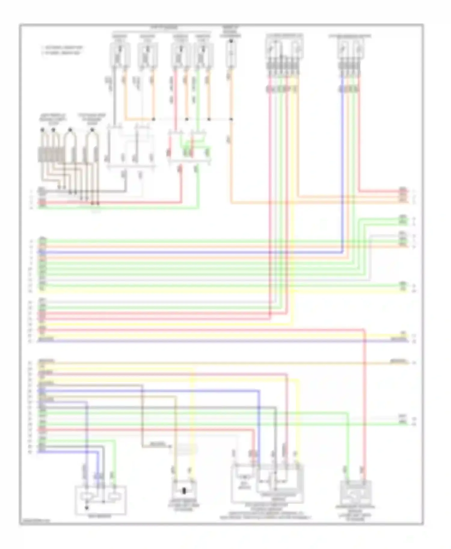 Wiring diagram w/o immo, smart key w/ immo, smart key for Hyundai Elantra V facelift (2013-2016) (2 of 3)