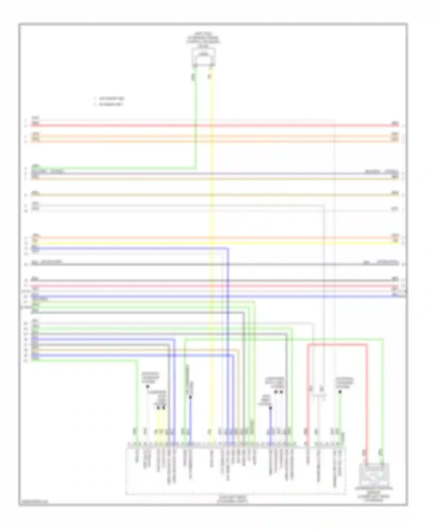 Wiring diagram w/o smart key w/ smart key for Hyundai Elantra V facelift (2013-2016) (4 of 4)