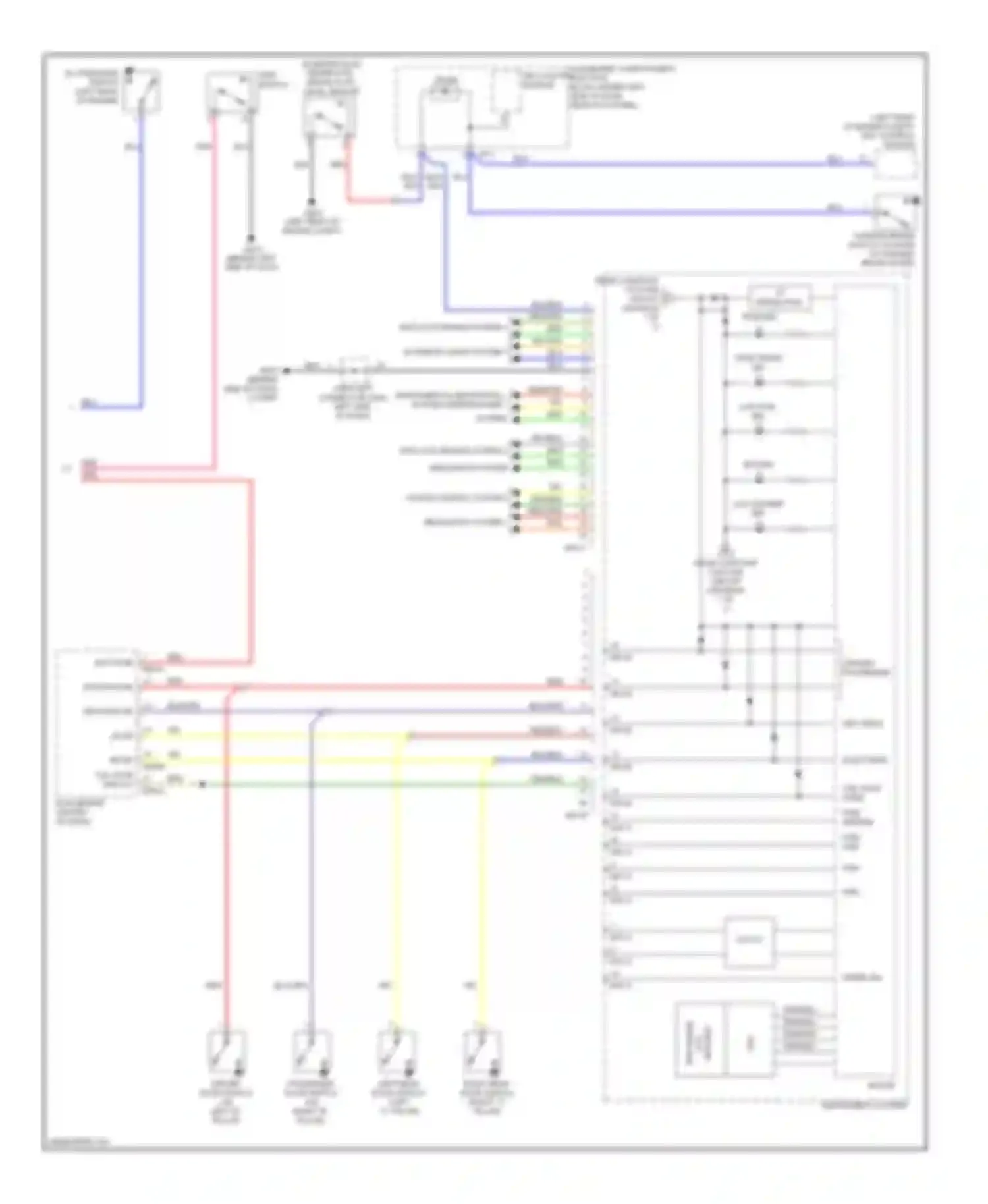 Elantra Hyundai V (2010-2014): Instrument cluster circuit (2 of 2)