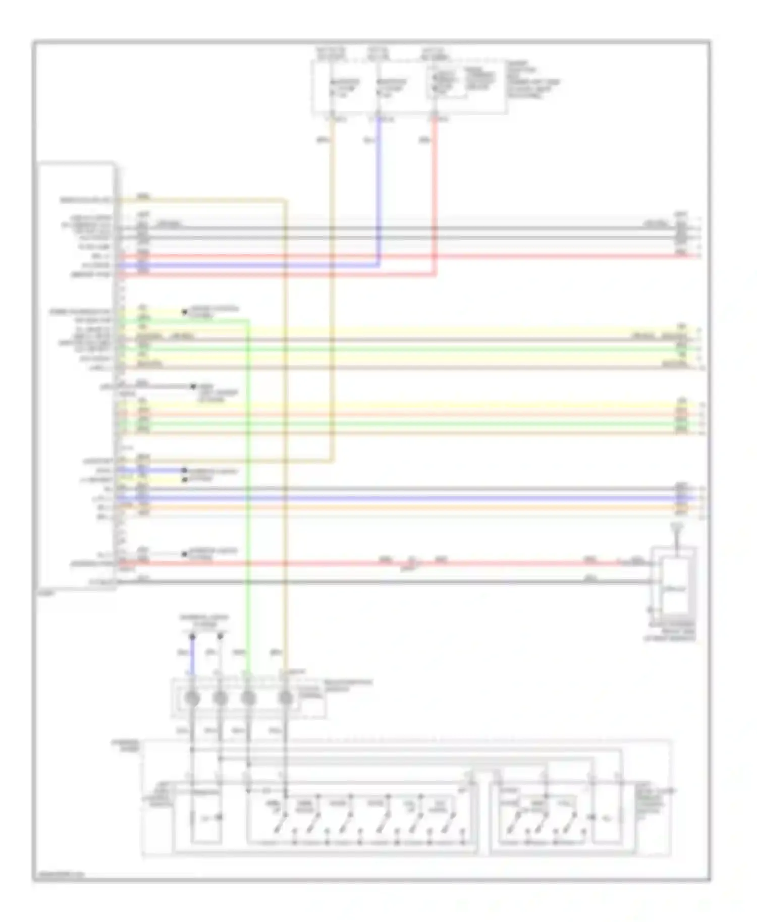 Elantra Hyundai V (2010-2014): Radio circuit, without amplifier (1 of 2)