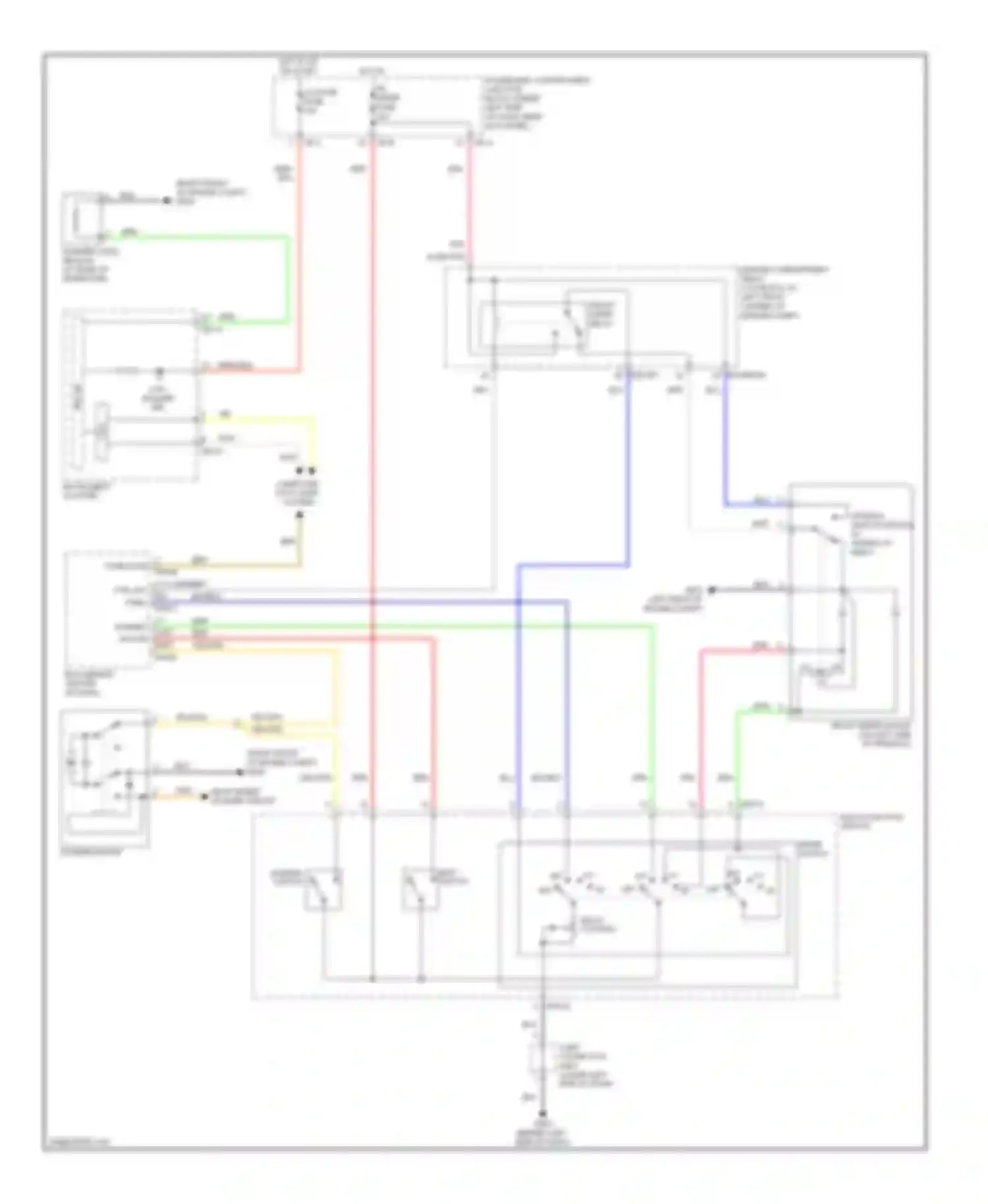 Elantra Hyundai V (2010-2014): Front wiper/washer circuit, without rain sensor
