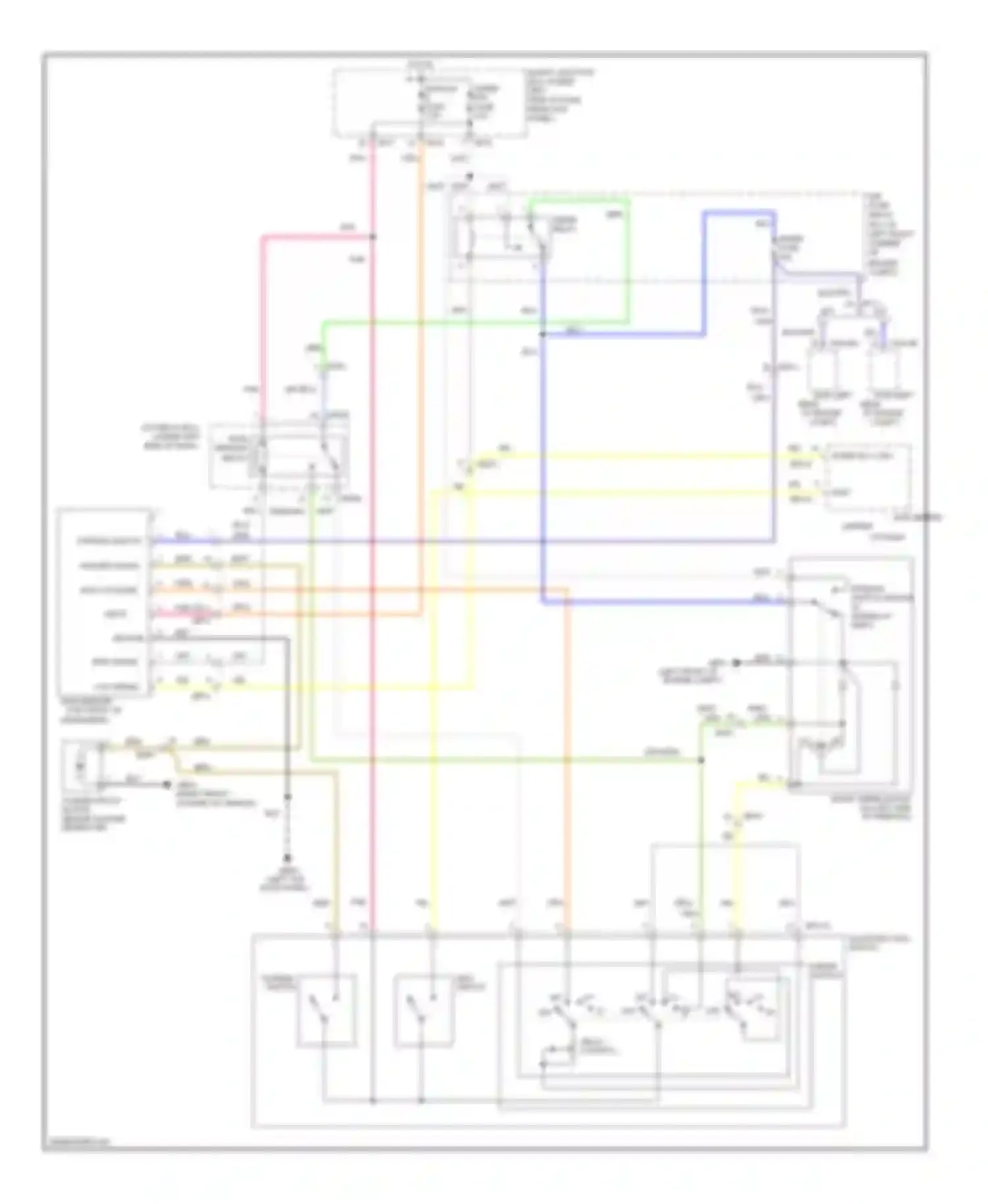 Elantra Hyundai V (2010-2014): Wiper/washer circuit, with rain sensor