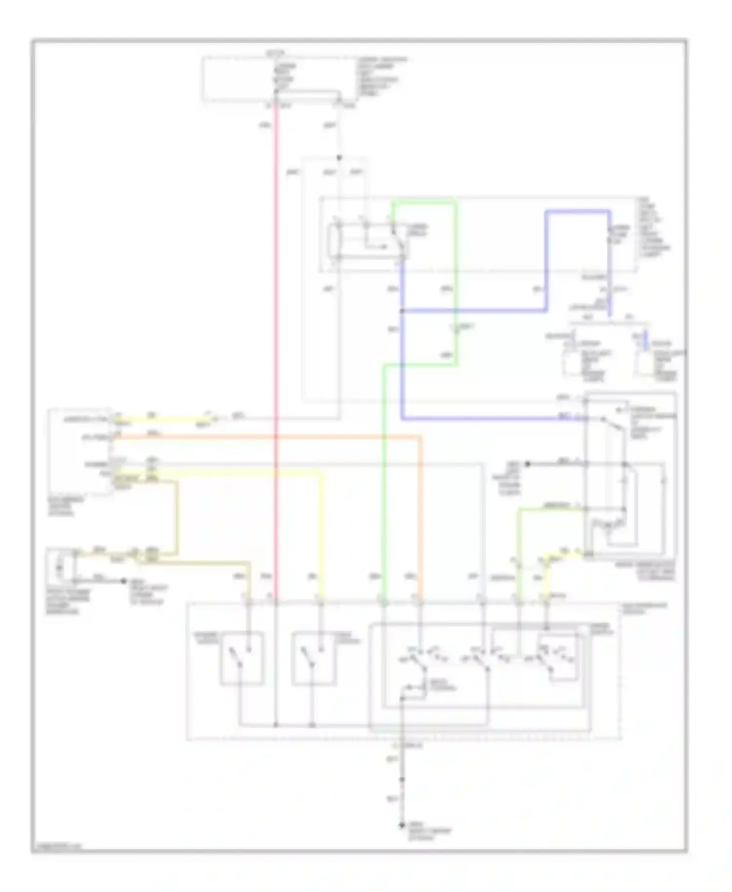 Elantra Hyundai V (2010-2014): Wiper/washer circuit, without rain sensor