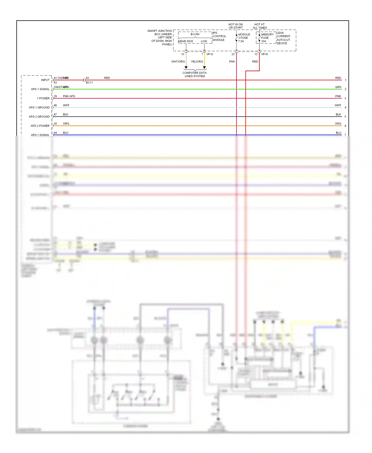 Wiring diagram b-can transceiver for Hyundai Elantra V (2010-2014) (2 of 4)