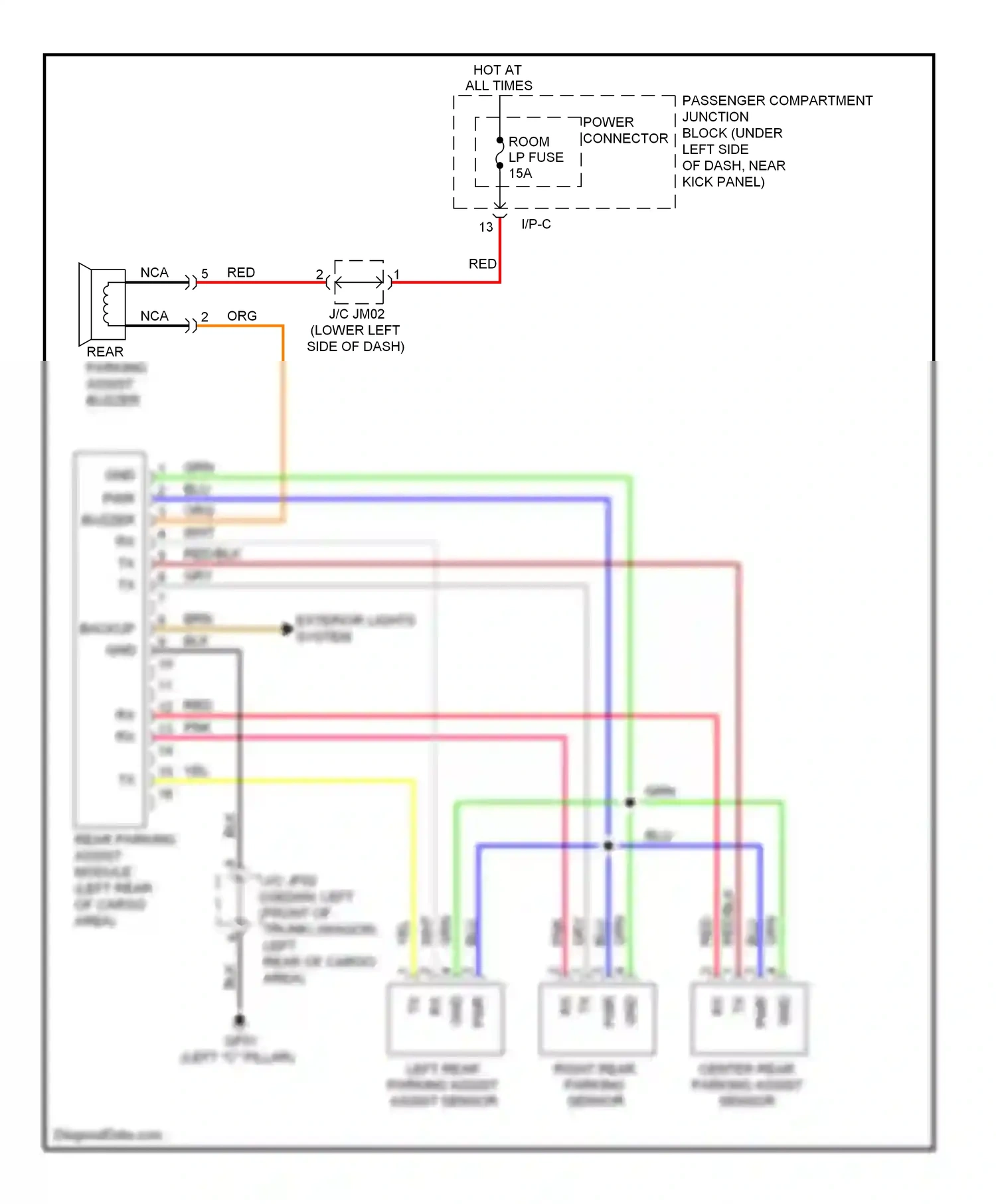 Wiring diagram blu for Hyundai Elantra V (2010-2014) (105 of 108)