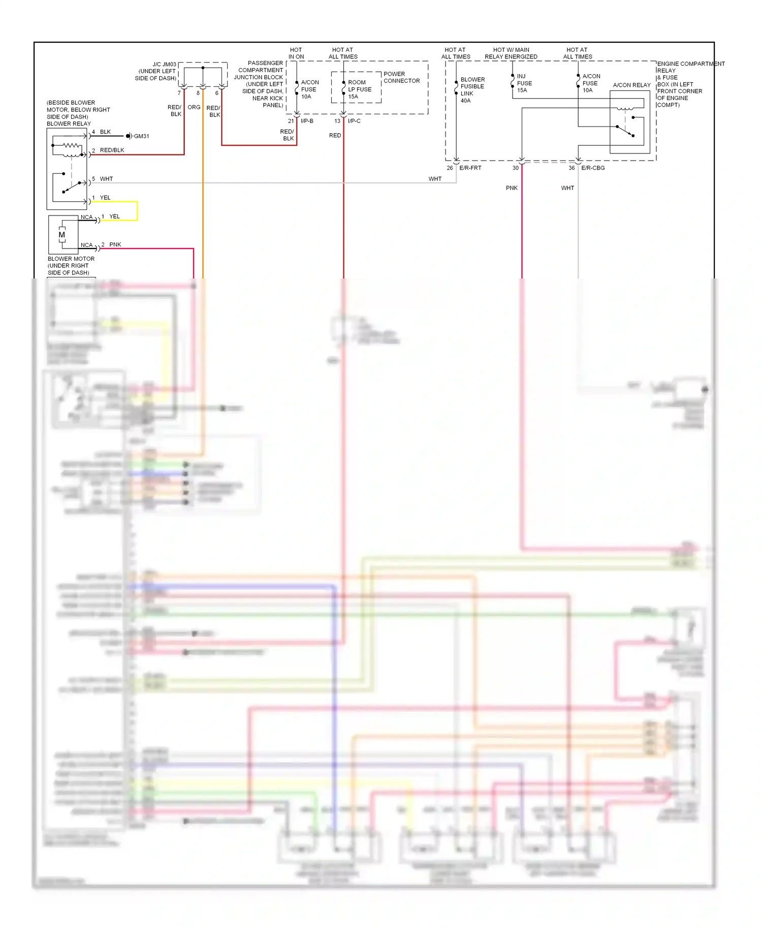 Wiring diagram defogger system for Hyundai Elantra V (2010-2014) (3 of 4)