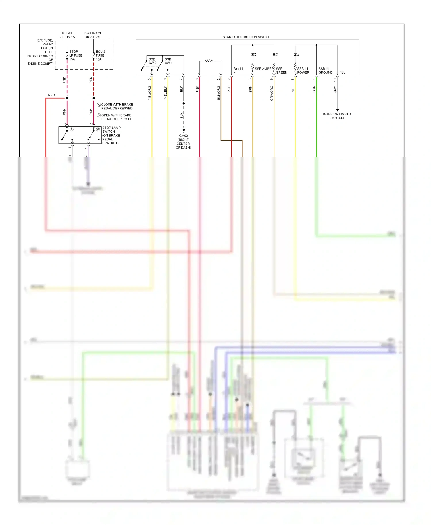 Wiring diagram driver toggle button for Hyundai Elantra V (2010-2014) (1 of 1)