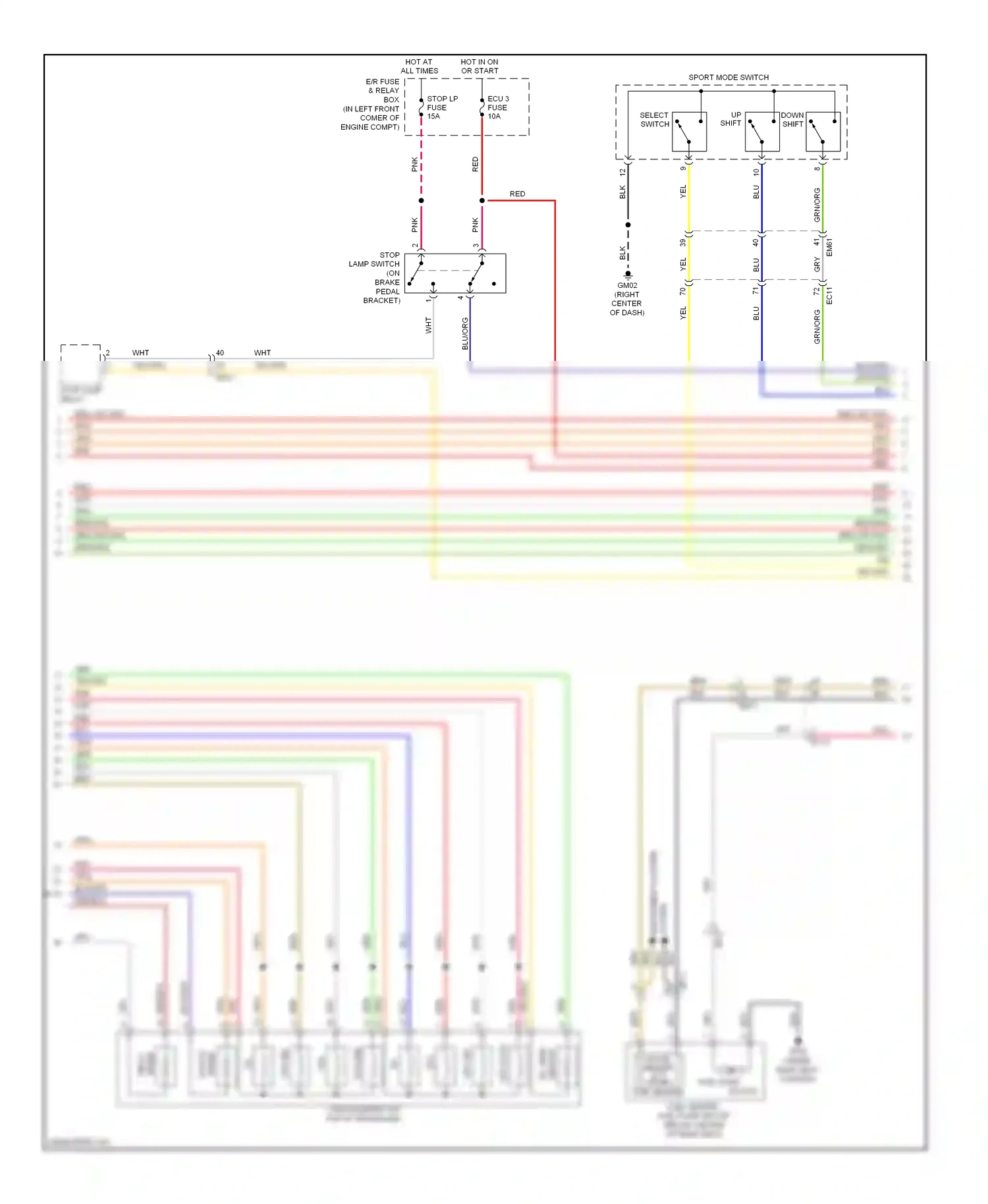 Wiring diagram input speed for Hyundai Elantra V (2010-2014) (1 of 1)