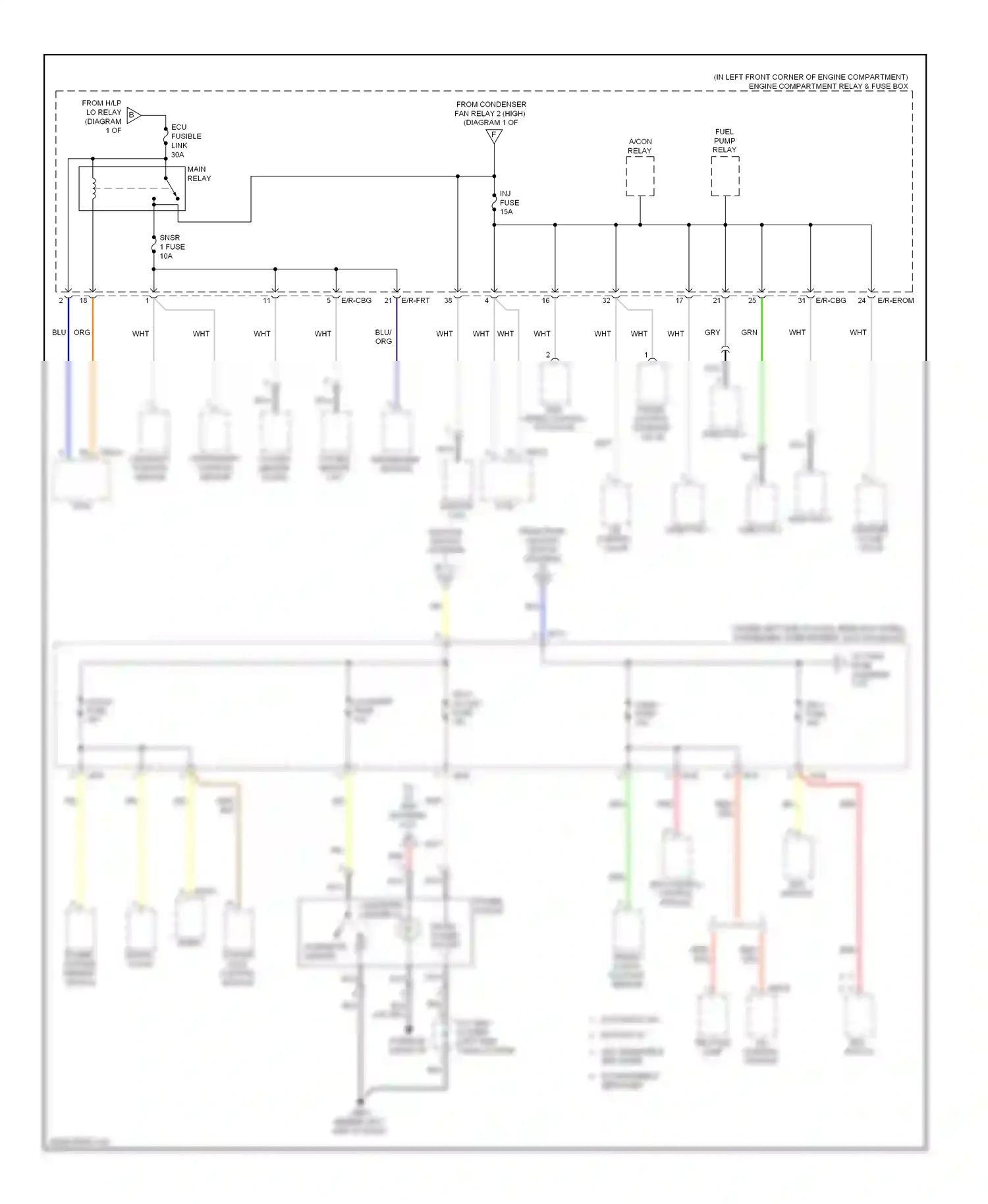 Wiring diagram i/p-d i/p-e for Hyundai Elantra V (2010-2014) (1 of 3)