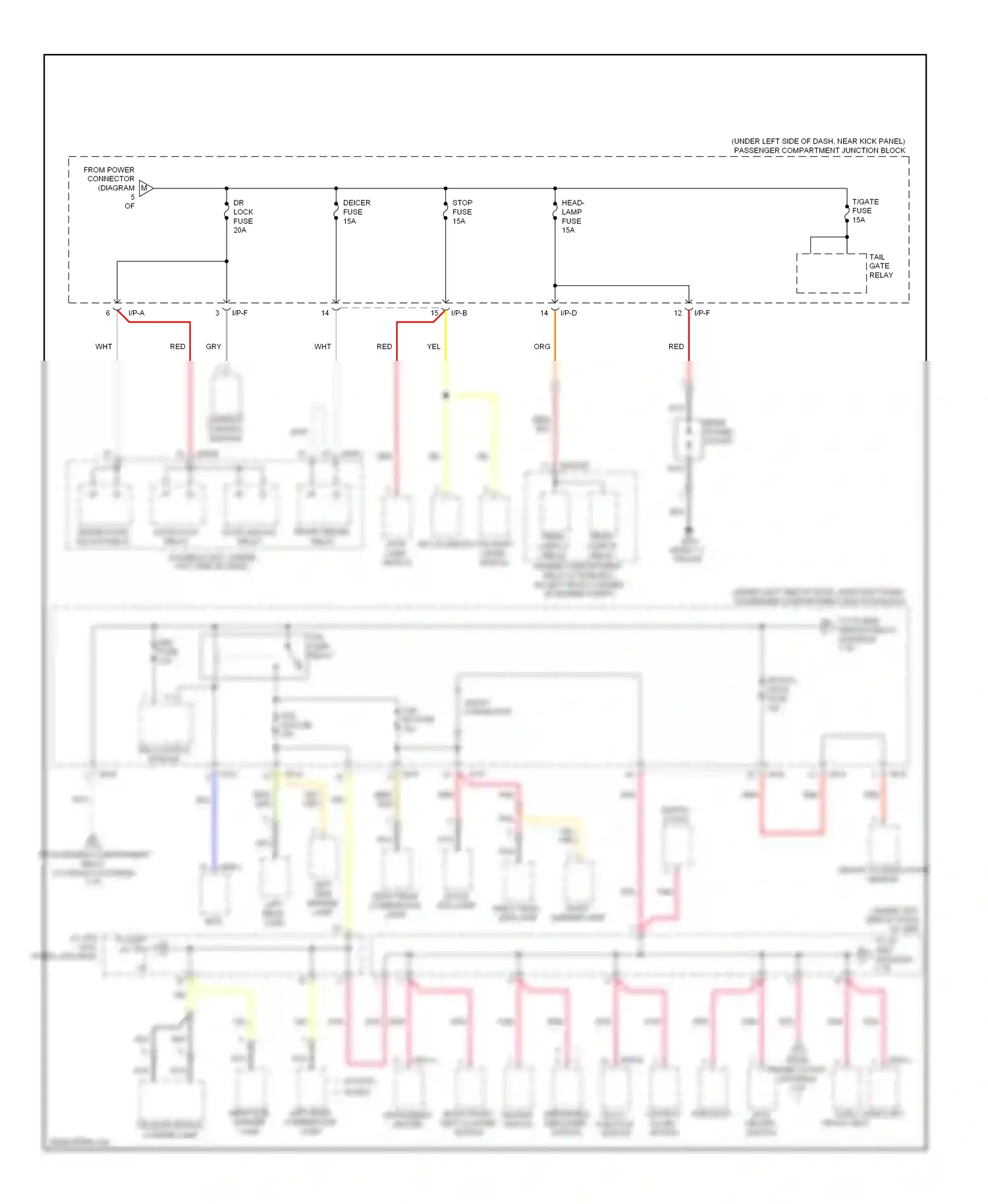 Wiring diagram i/p-d i/p-e for Hyundai Elantra V (2010-2014) (2 of 3)