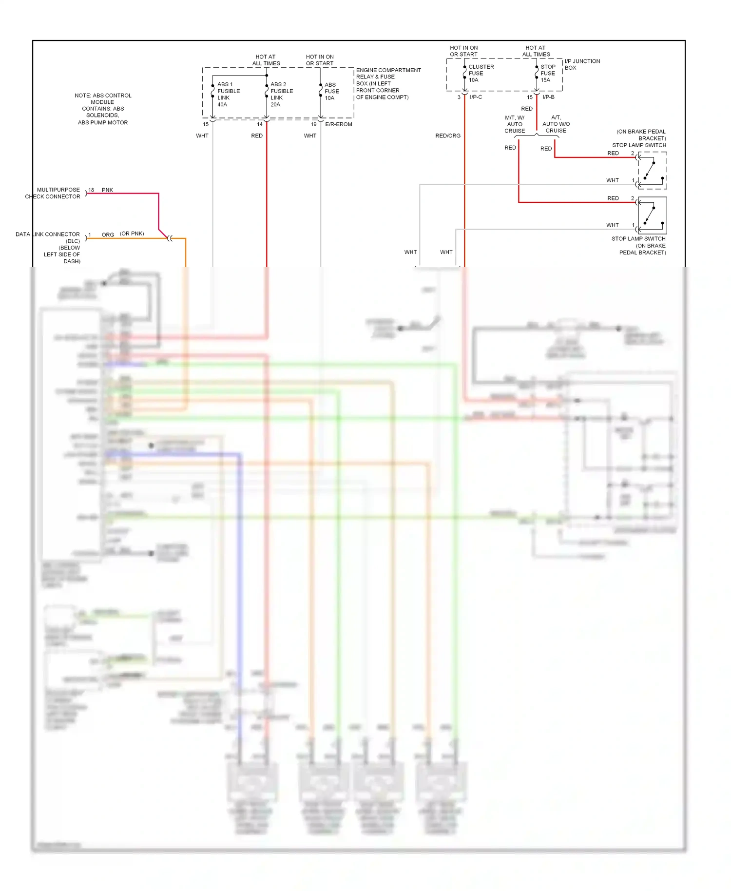 Wiring diagram i/p junction box for Hyundai Elantra V (2010-2014) (2 of 4)