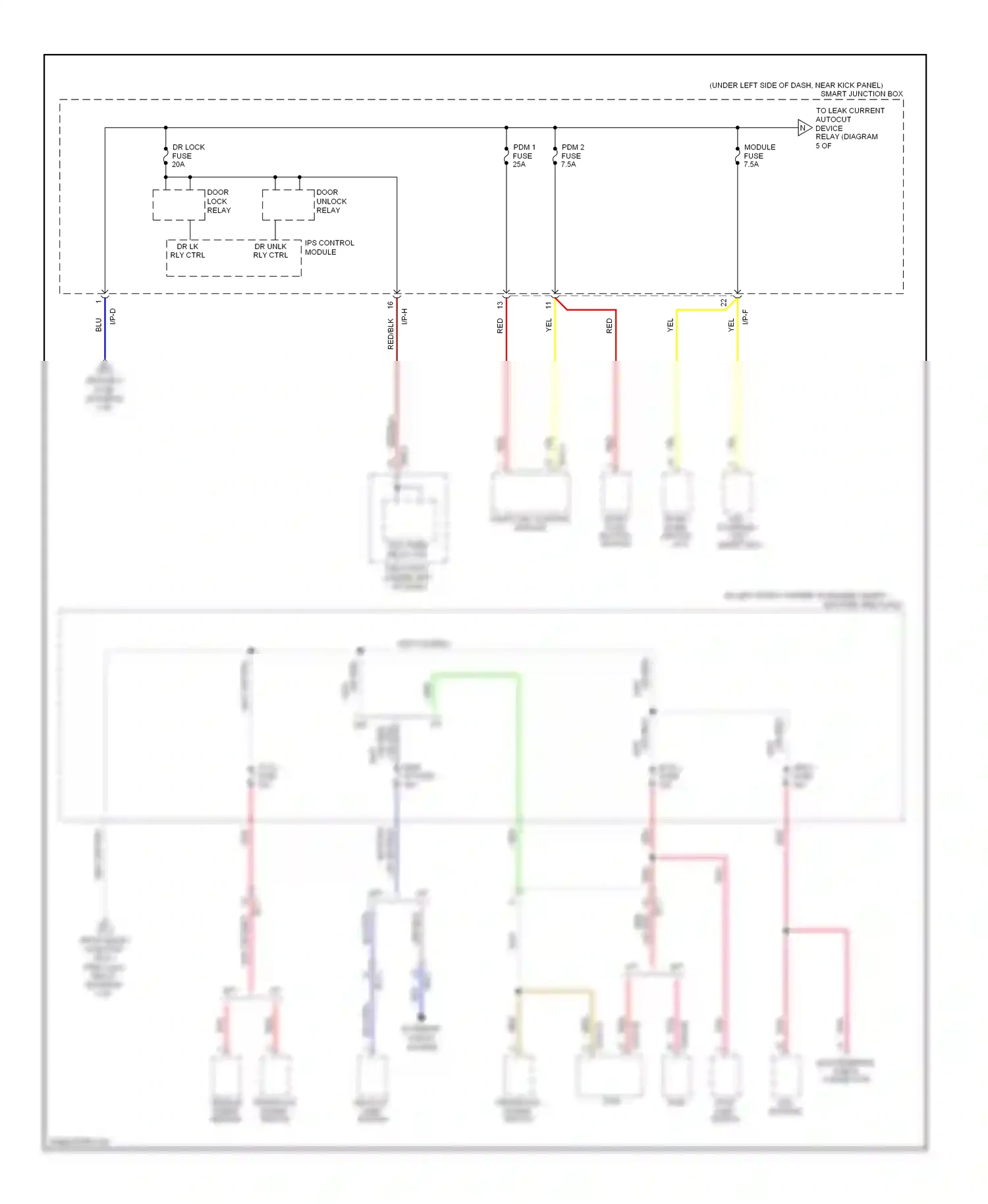 Wiring diagram ips control module for Hyundai Elantra V (2010-2014) (5 of 7)