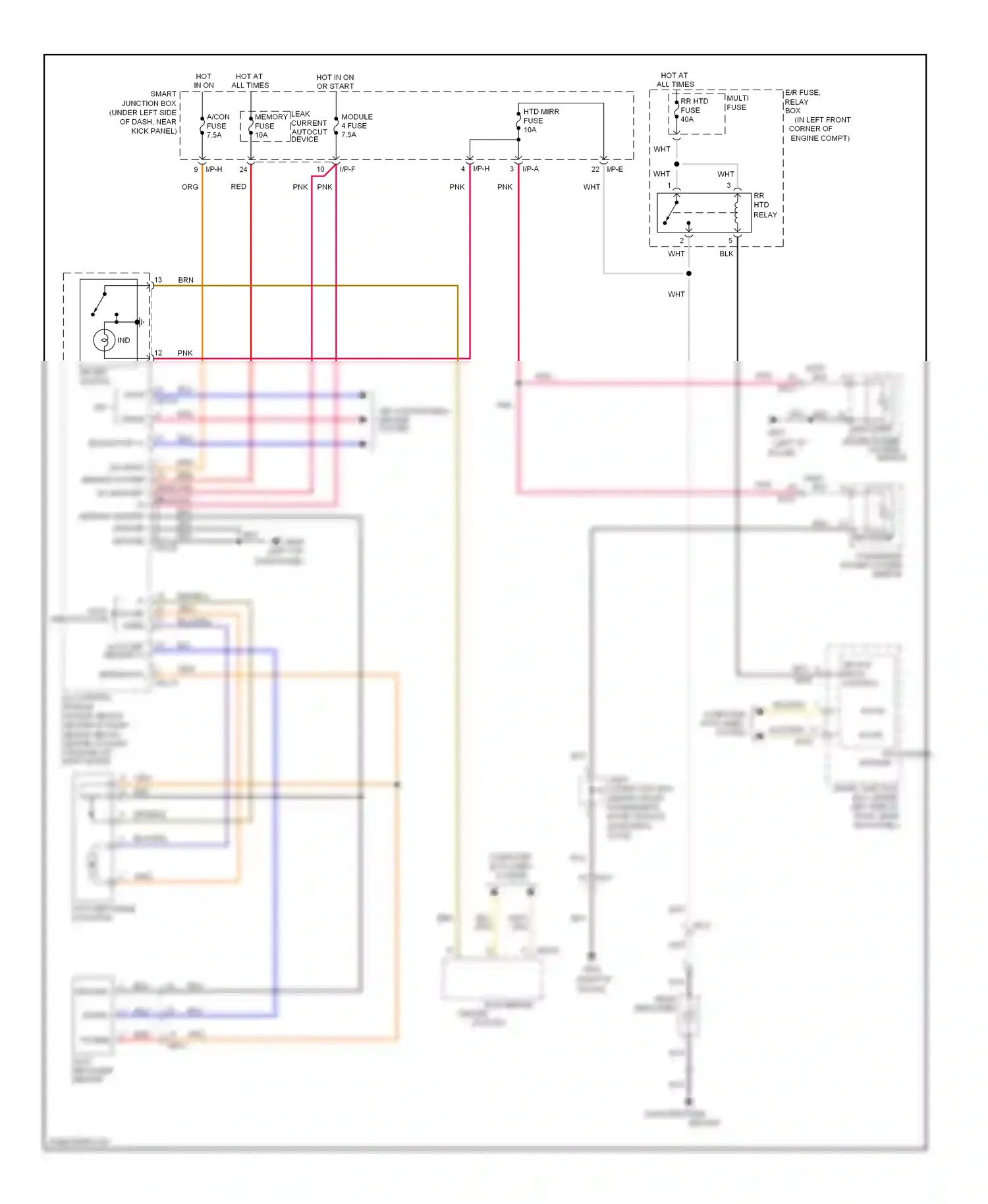 Wiring diagram ips control module for Hyundai Elantra V (2010-2014) (2 of 7)