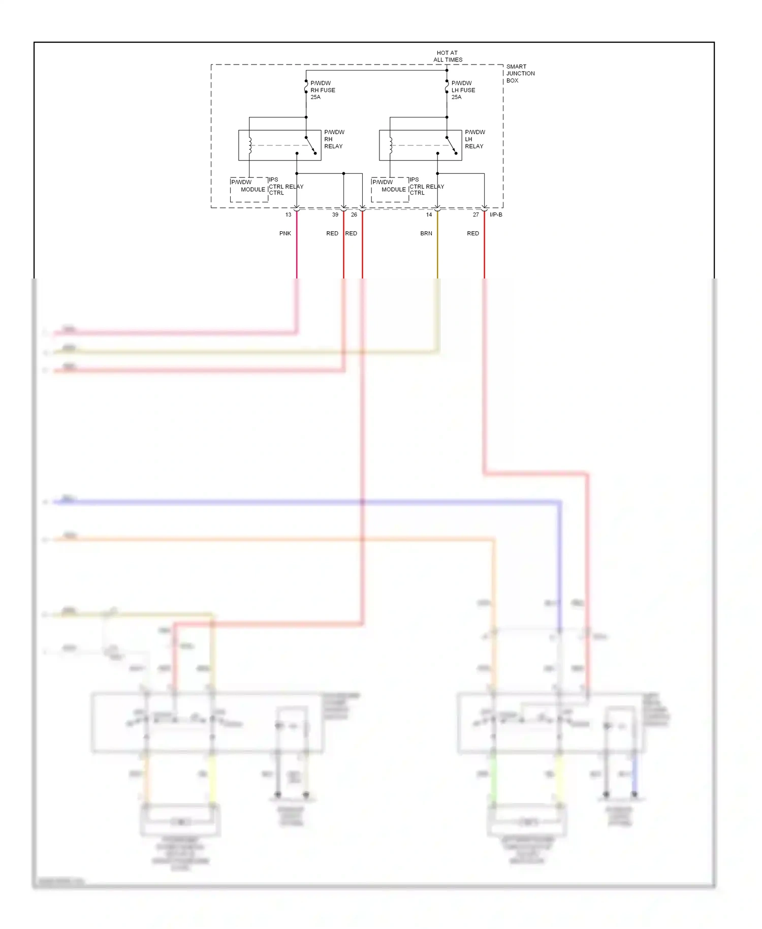 Wiring diagram ips ctrl relay module ctrl for Hyundai Elantra V (2010-2014) (2 of 4)