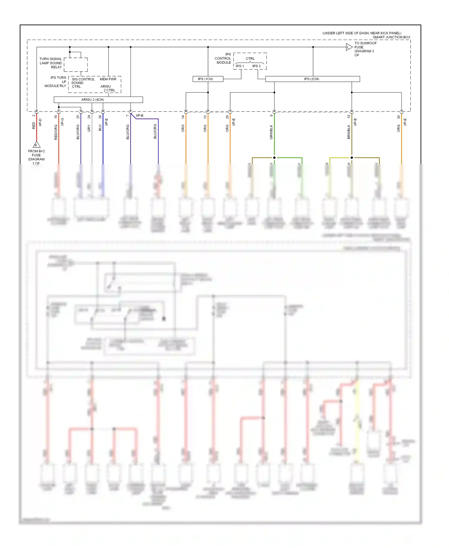 Wiring diagram ips leak current control autocut device module sw ctrl for Hyundai Elantra V (2010-2014) (1 of 1)