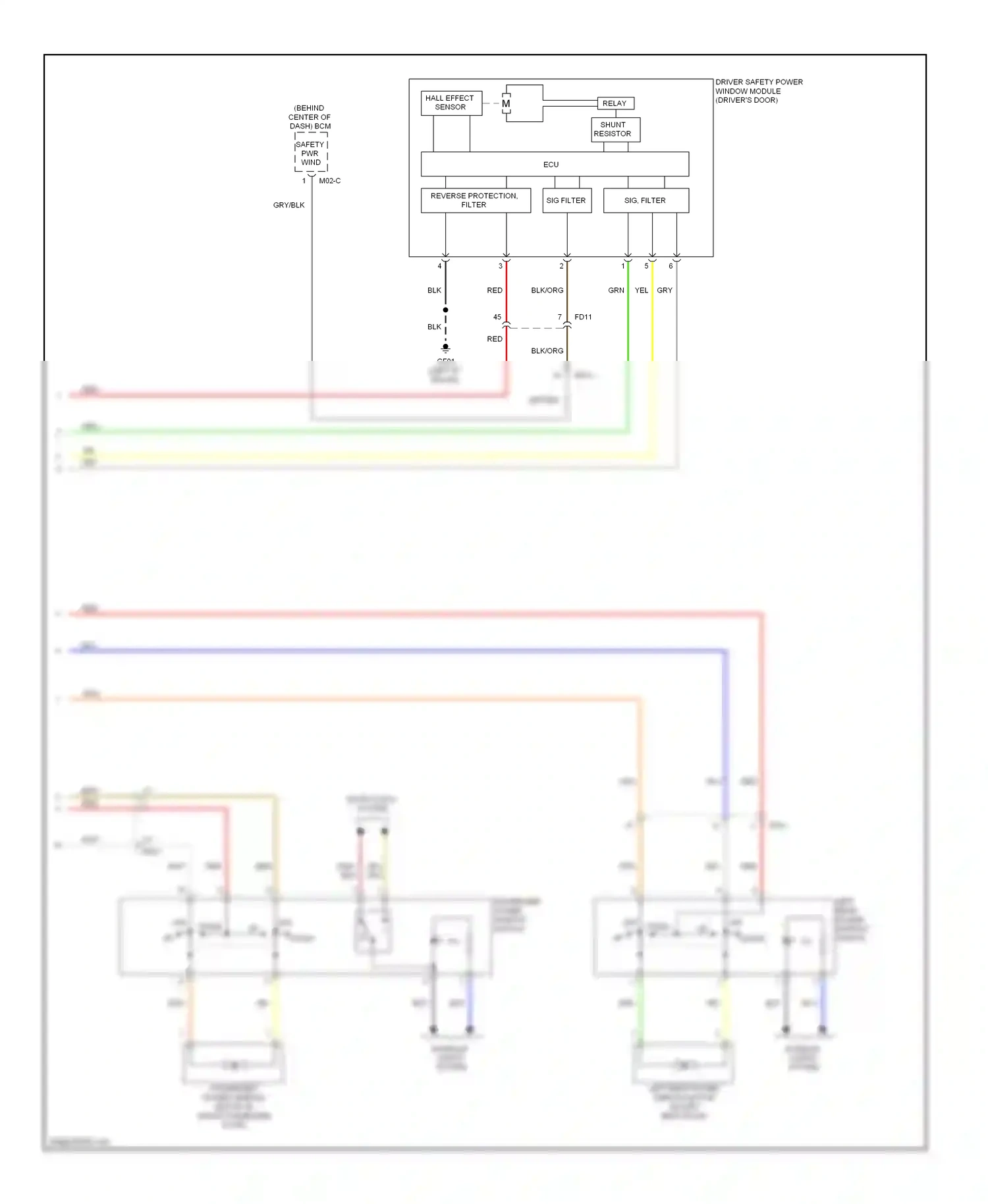 Wiring diagram off down up for Hyundai Elantra V (2010-2014) (2 of 11)