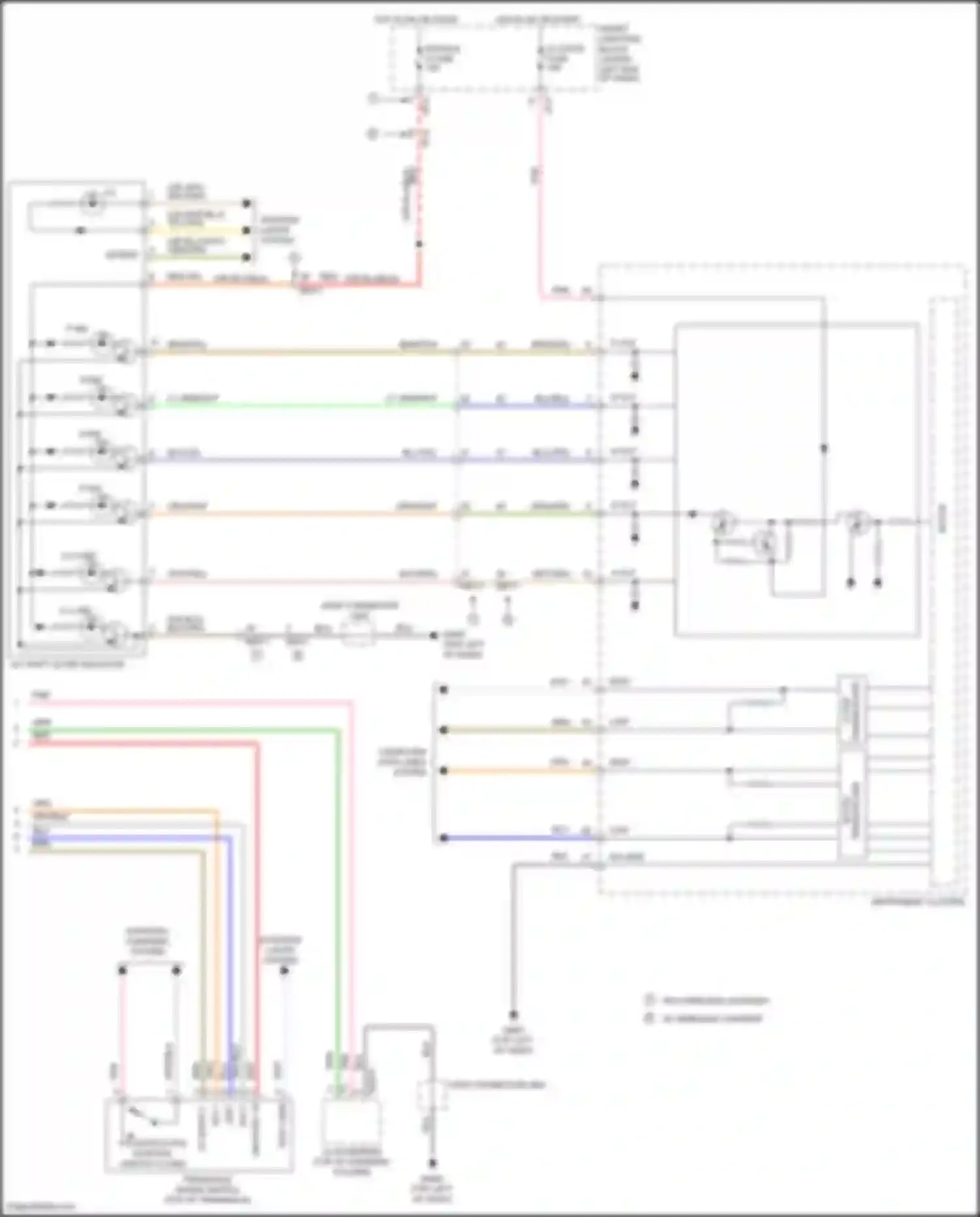 Wiring diagram a/t shift lever indicator for Hyundai Elantra VI facelift (2018-2020) (3 of 11)