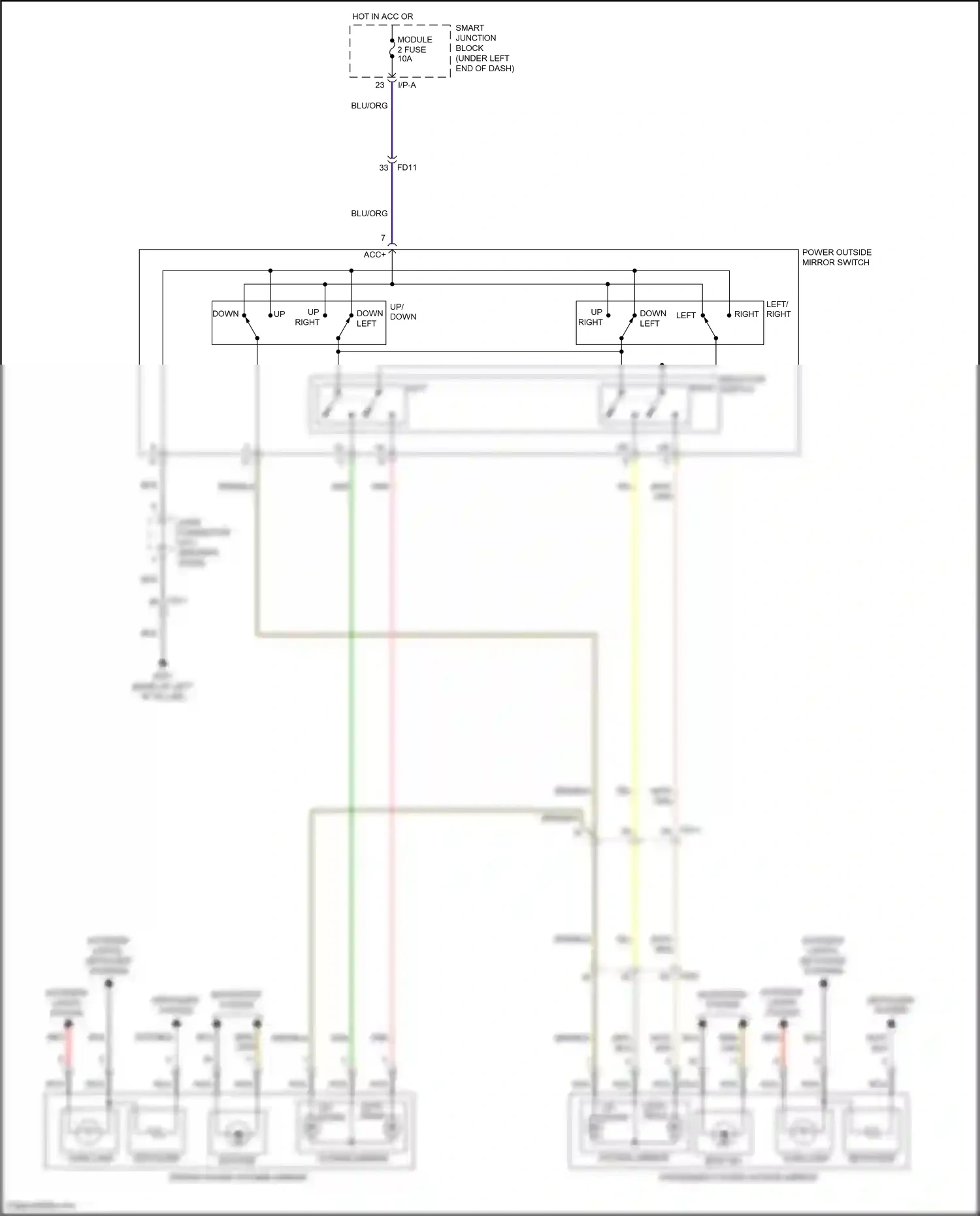 Wiring diagram down/ left for Hyundai Elantra VI facelift (2018-2020) (1 of 1)