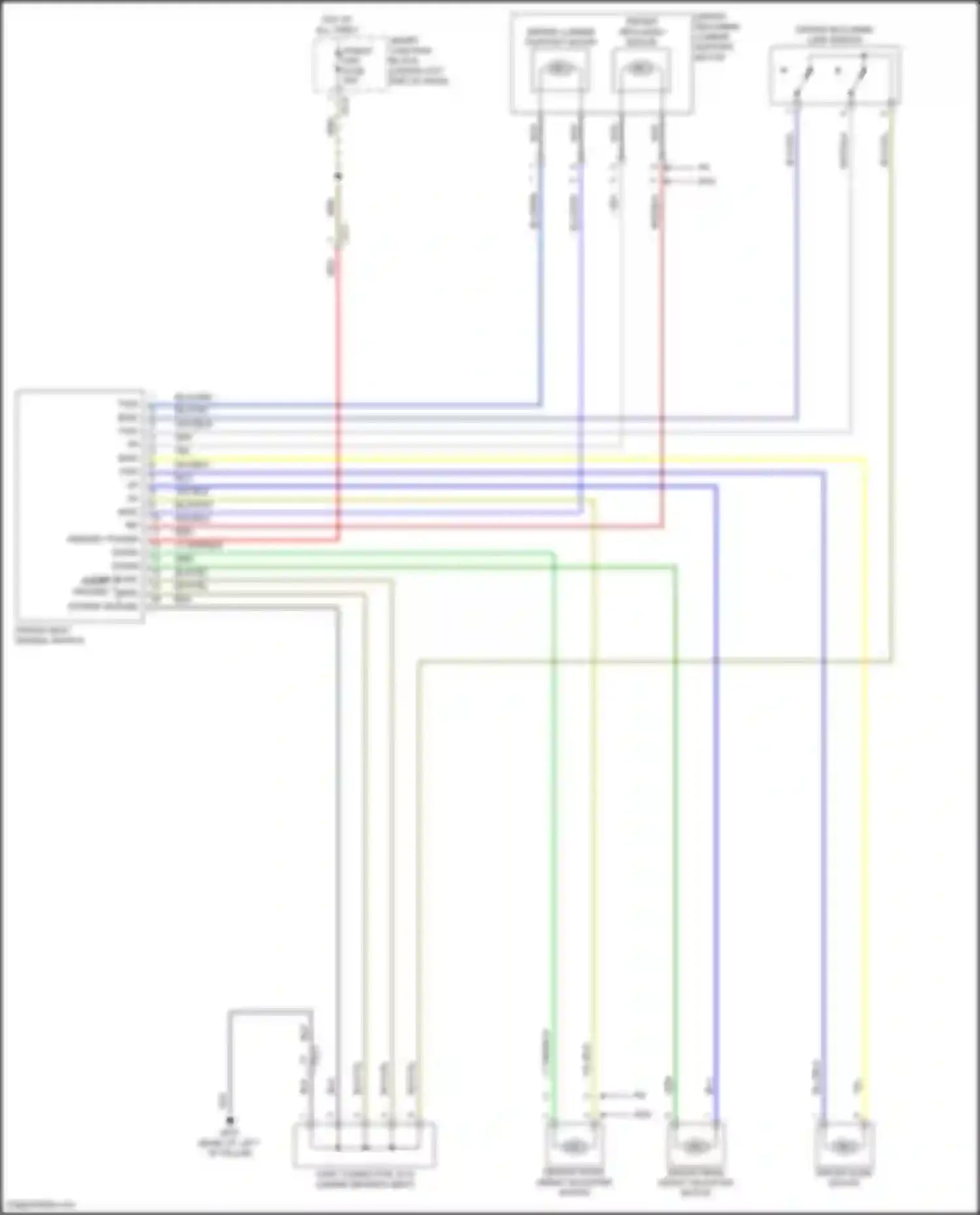 Wiring diagram driver reclining limit switch for Hyundai Elantra VI facelift (2018-2020) (4 of 4)