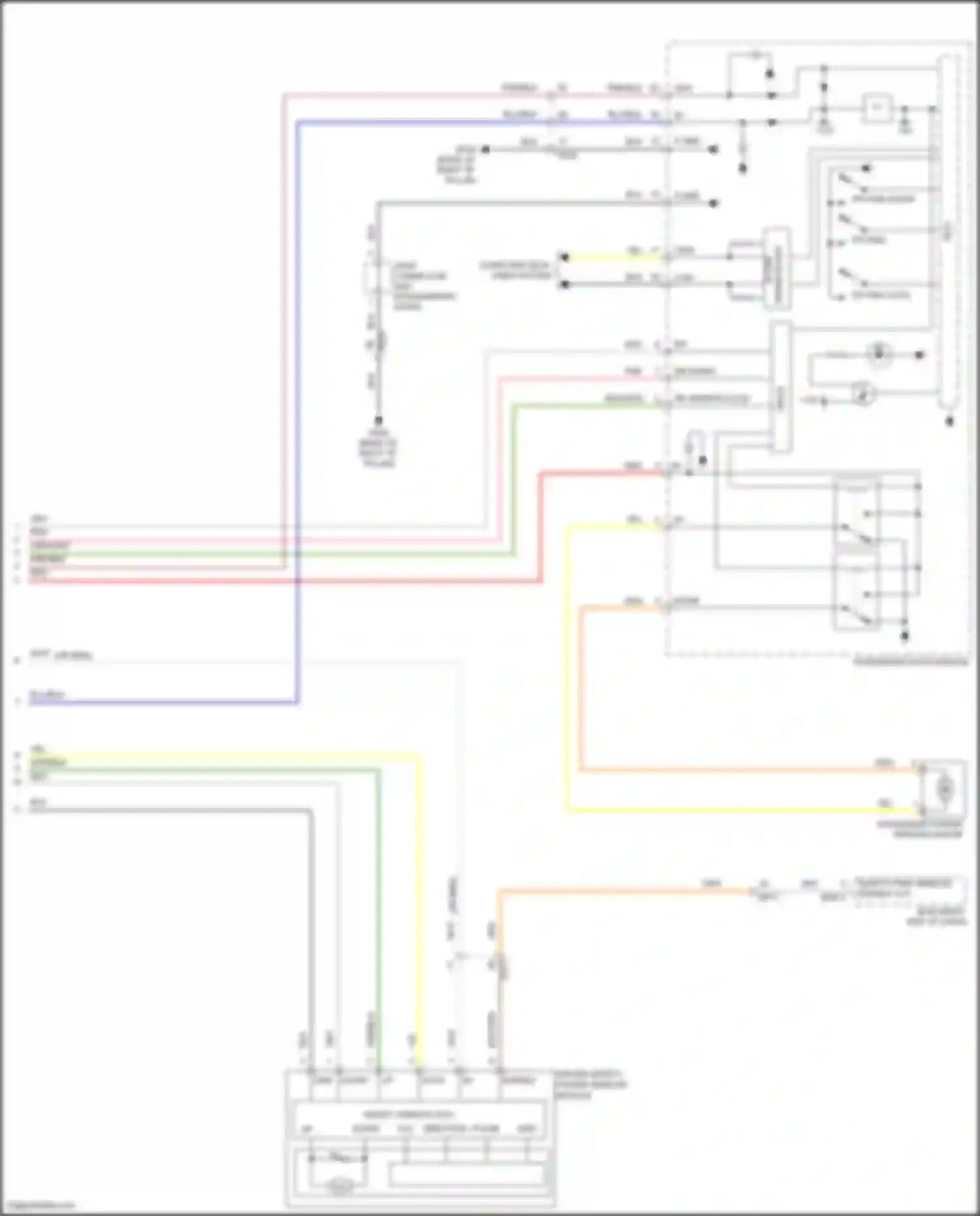 Wiring diagram driver safety power window module for Hyundai Elantra VI facelift (2018-2020) (5 of 6)