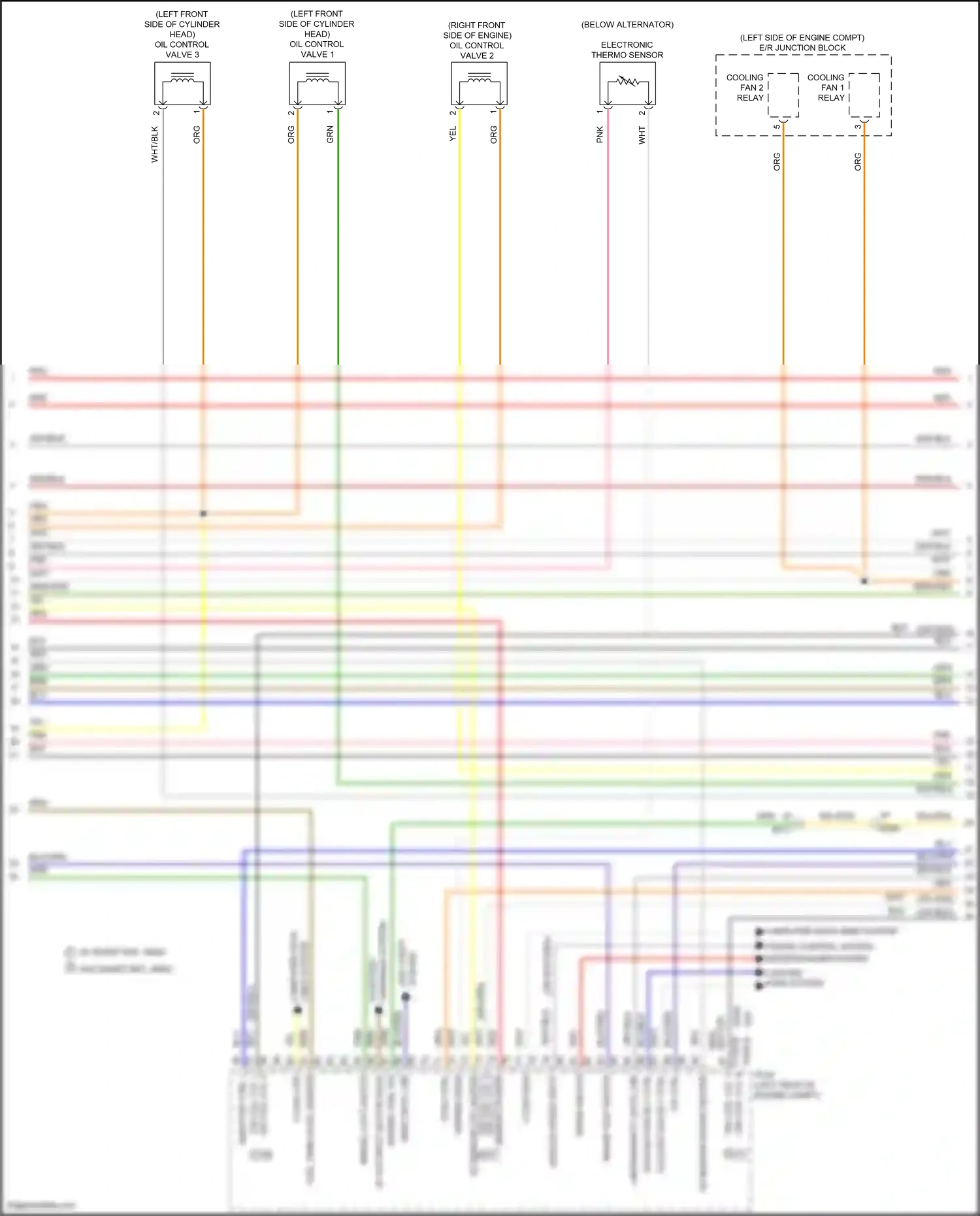 Wiring diagram electronic thermo sensor for Hyundai Elantra VI facelift (2018-2020) (1 of 2)