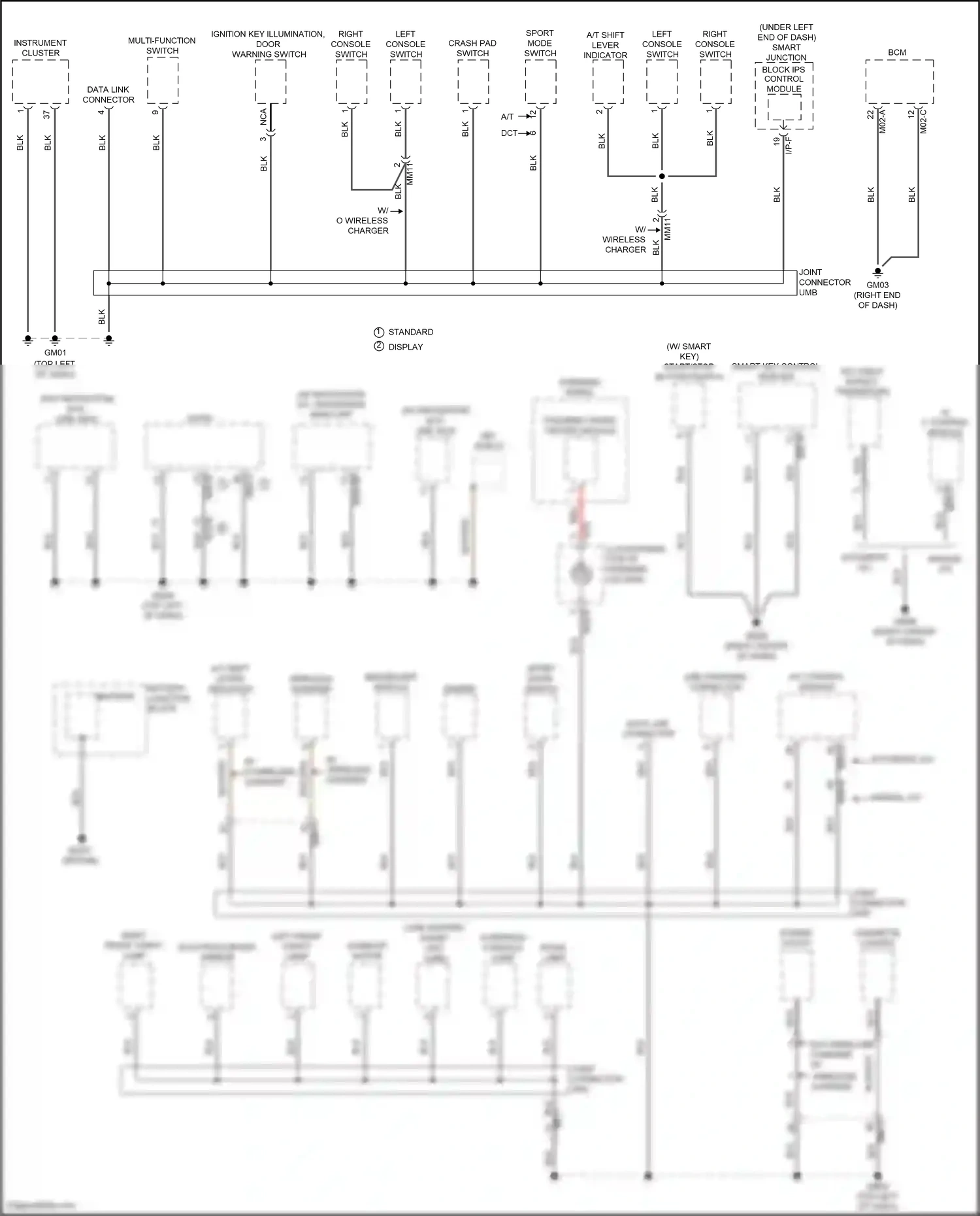 Wiring diagram immobilizer module for Hyundai Elantra VI facelift (2018-2020) (2 of 7)