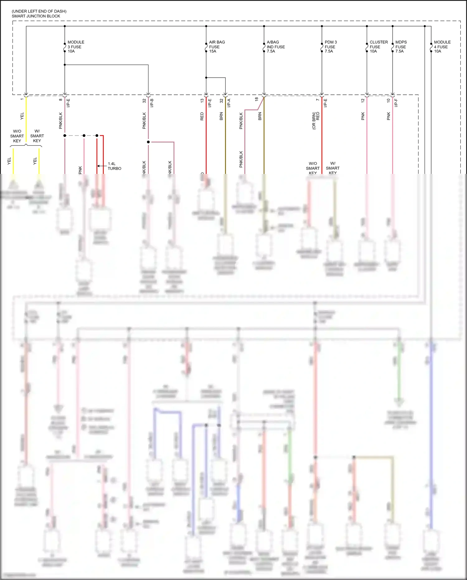 Wiring diagram immobilizer module for Hyundai Elantra VI facelift (2018-2020) (6 of 7)