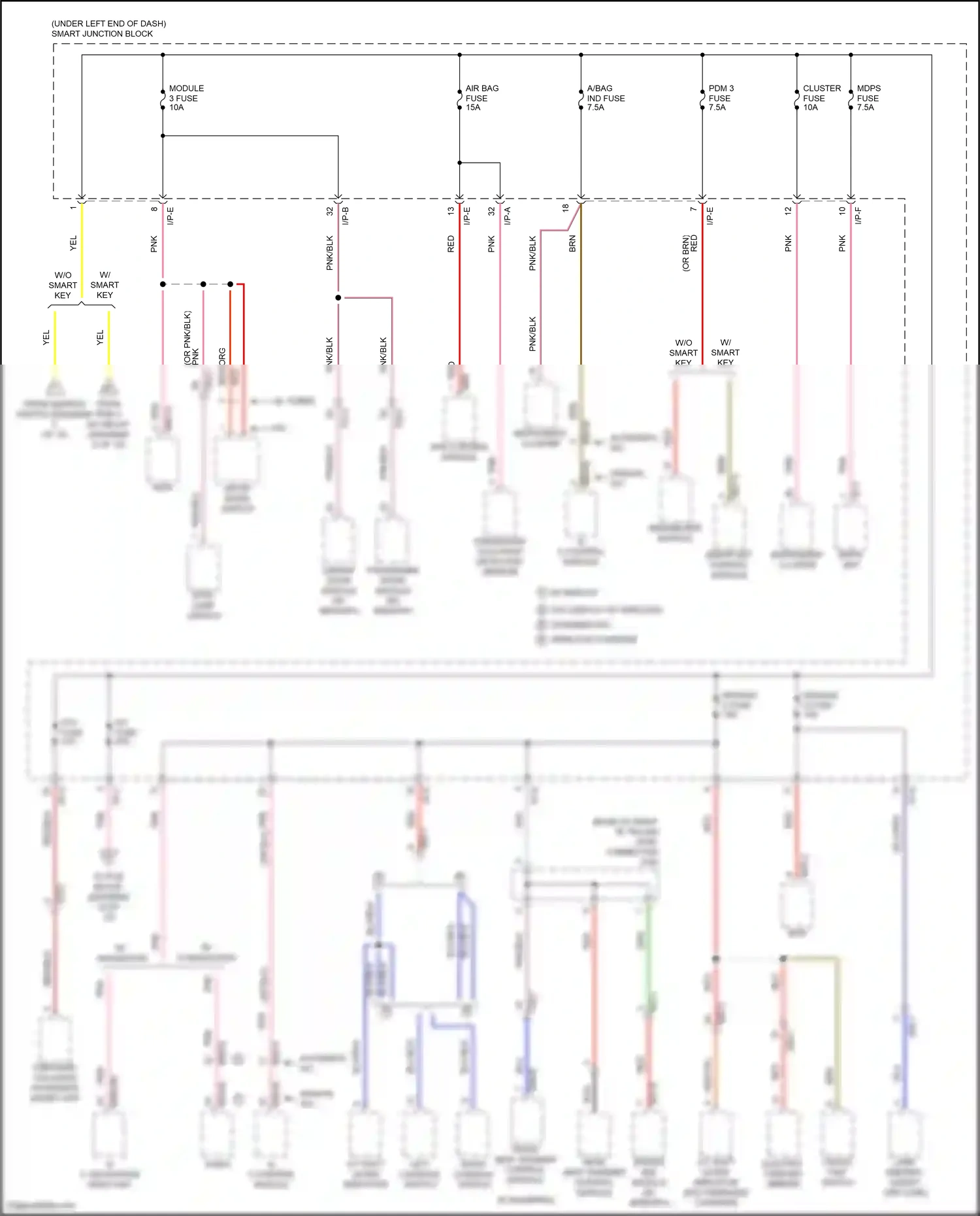 Wiring diagram immobilizer module for Hyundai Elantra VI facelift (2018-2020) (4 of 7)
