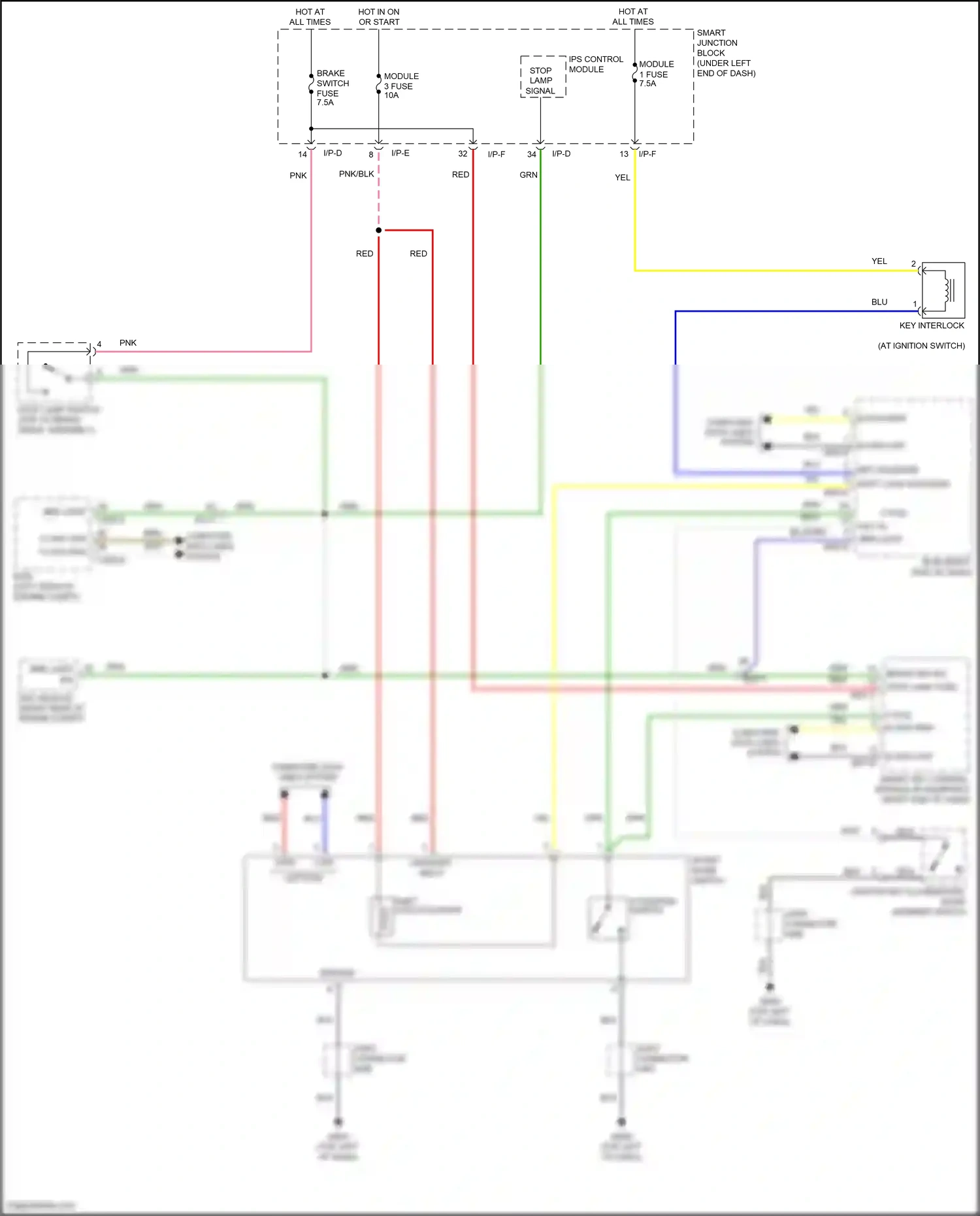 Wiring diagram i/p-e for Hyundai Elantra VI facelift (2018-2020) (51 of 71)