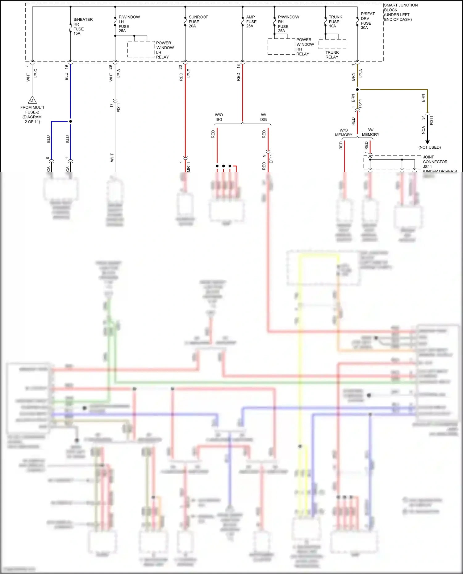 Wiring diagram i/p-e for Hyundai Elantra VI facelift (2018-2020) (46 of 71)