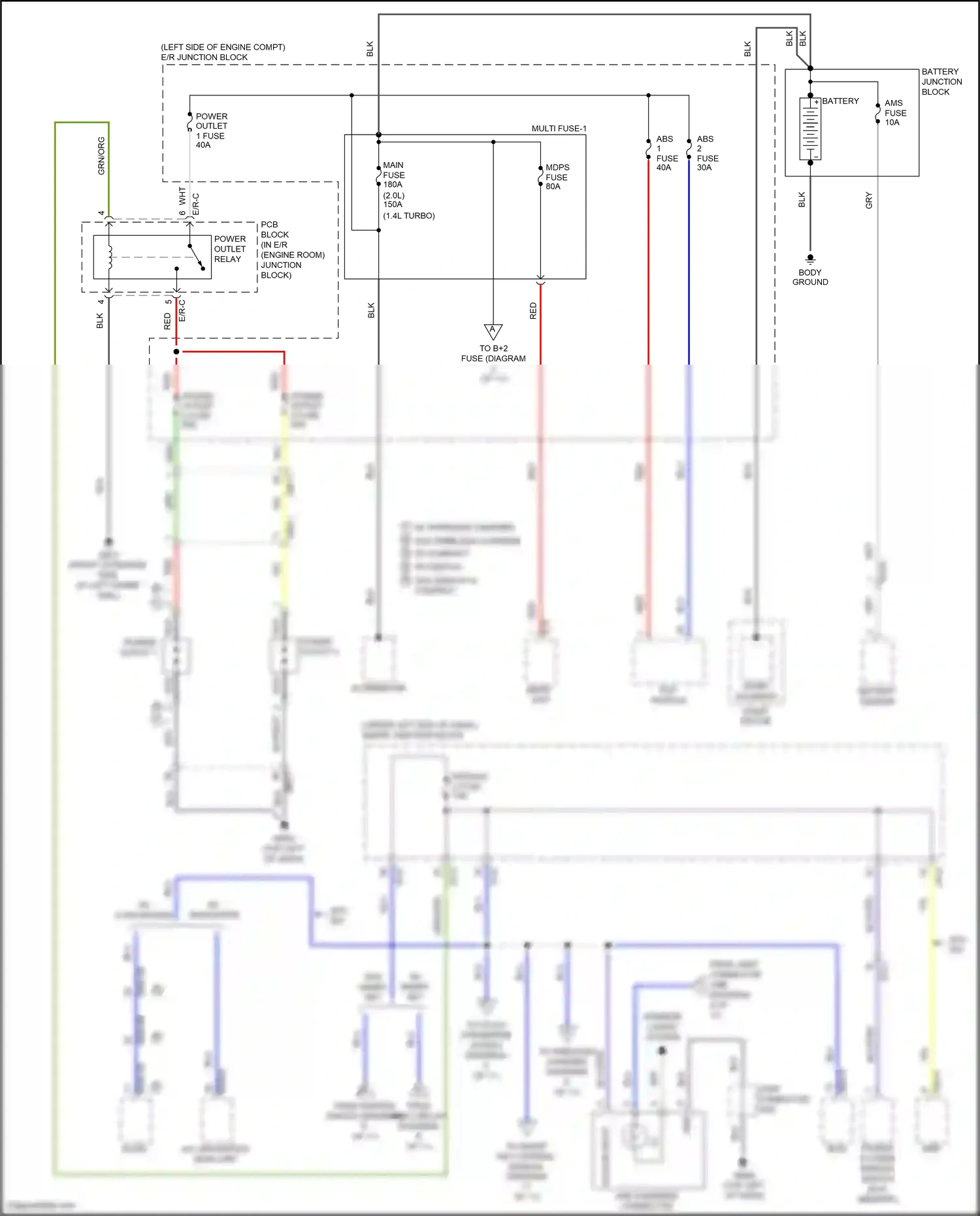 Wiring diagram i/p-e for Hyundai Elantra VI facelift (2018-2020) (56 of 71)