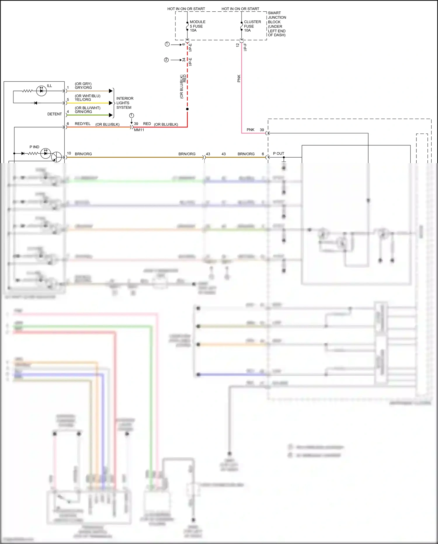 Wiring diagram i/p-e for Hyundai Elantra VI facelift (2018-2020) (70 of 71)