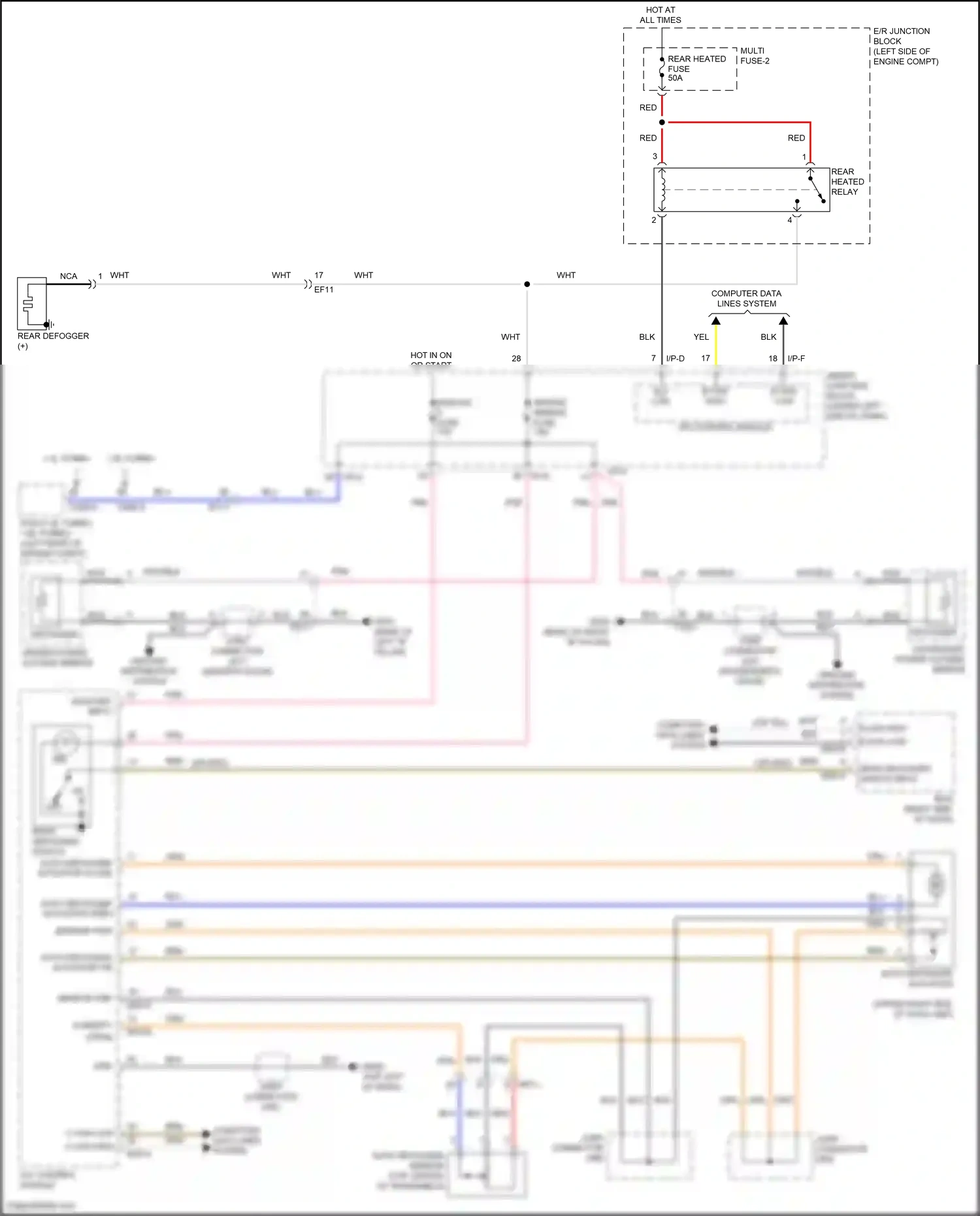 Wiring diagram i/p-e for Hyundai Elantra VI facelift (2018-2020) (14 of 71)