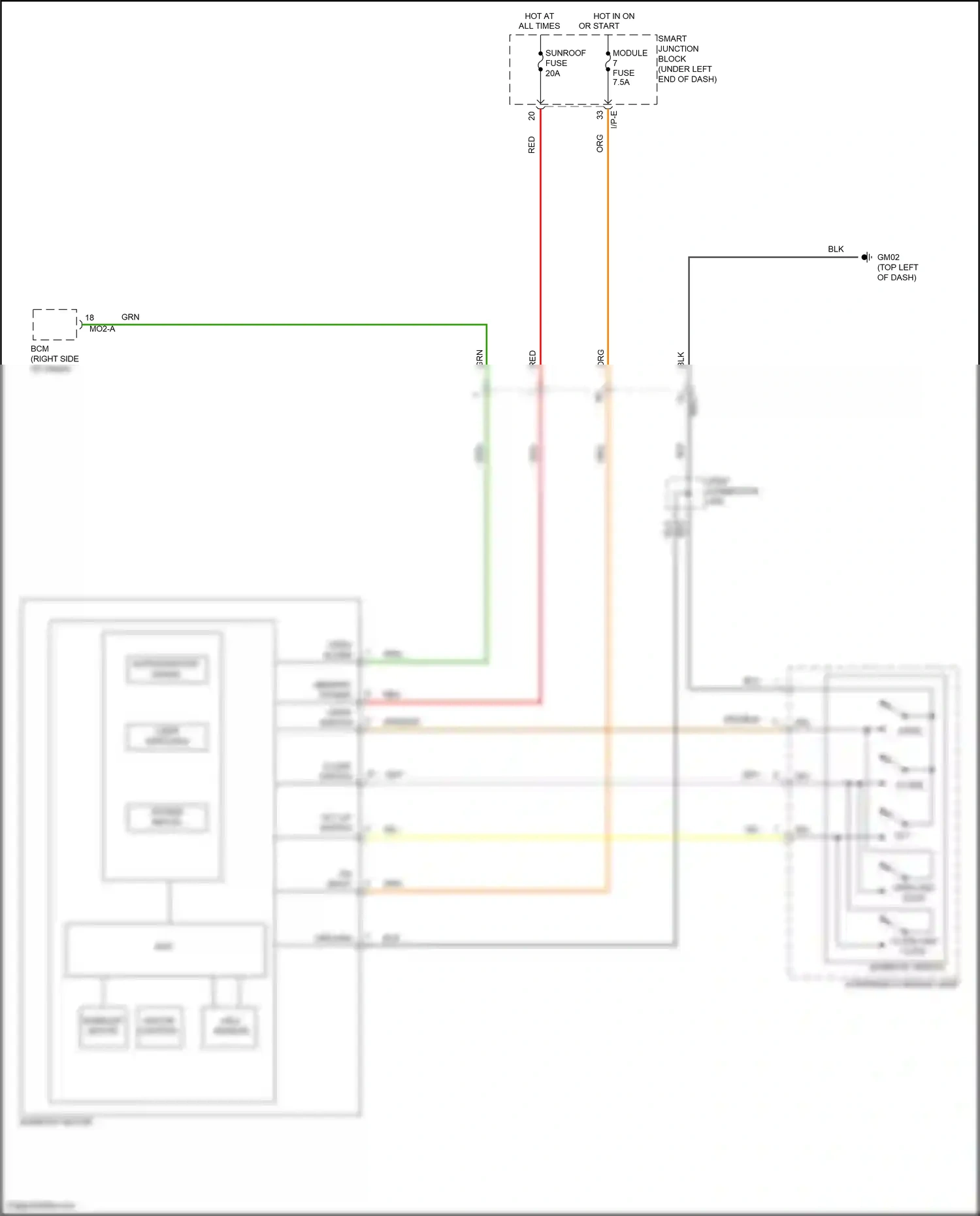 Wiring diagram i/p-e for Hyundai Elantra VI facelift (2018-2020) (30 of 71)